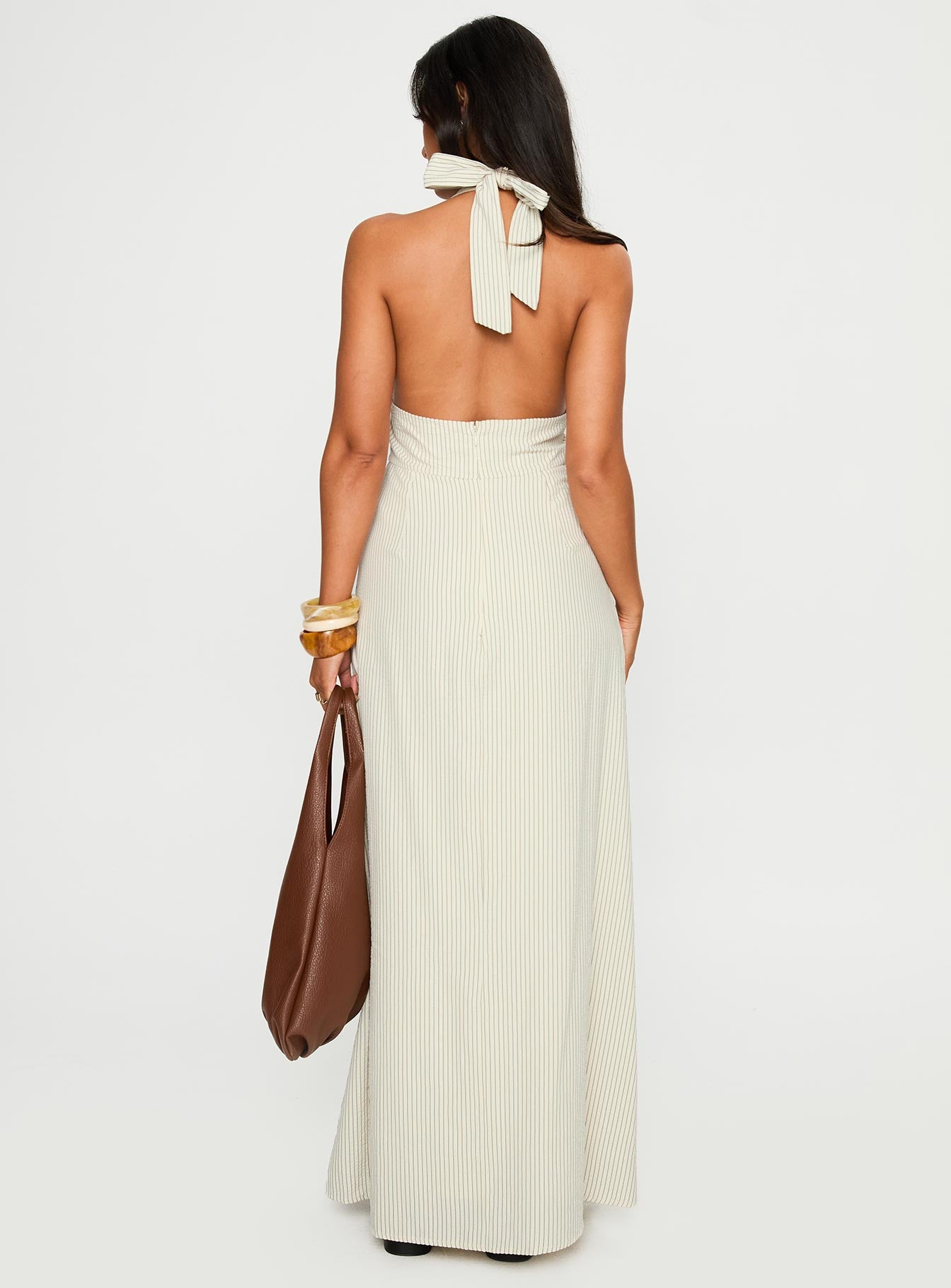 Caralyn Halter Maxi Dress Multi Stripe、mySite、solidvoid