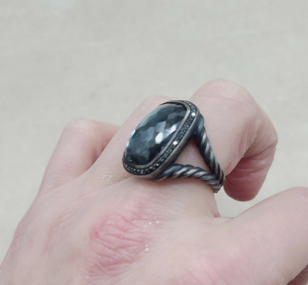 David Yurman Albion Blackened Gray Orchid Ring 鈥?Diamonds、mySite、hinf8tx79