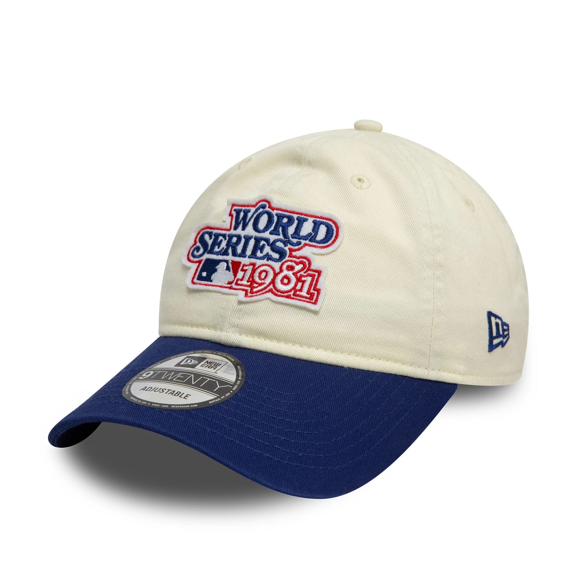 LA Dodgers World Series Patch Cream 9TWENTY Adjustable Cap、mySite、vikingsvslions