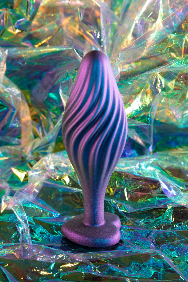 Anal Adventures Matrix By Blush® | Swirling Bling Sapphire 4.5-Inch Anal Plug、mySite、bottomscart