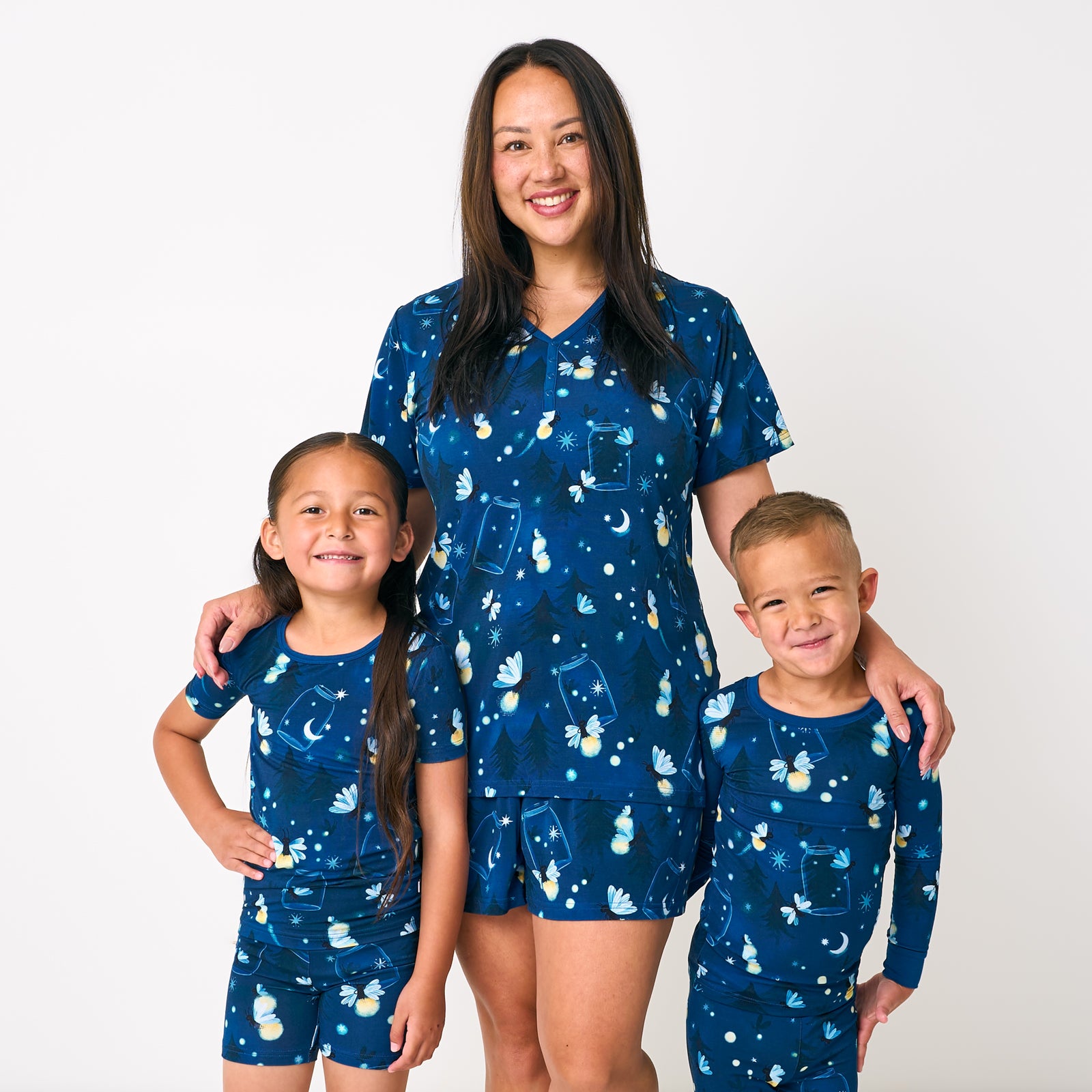  Firefly Glow Two-Piece Short Sleeve & Shorts Pajama Set、mySite、layawaytickets