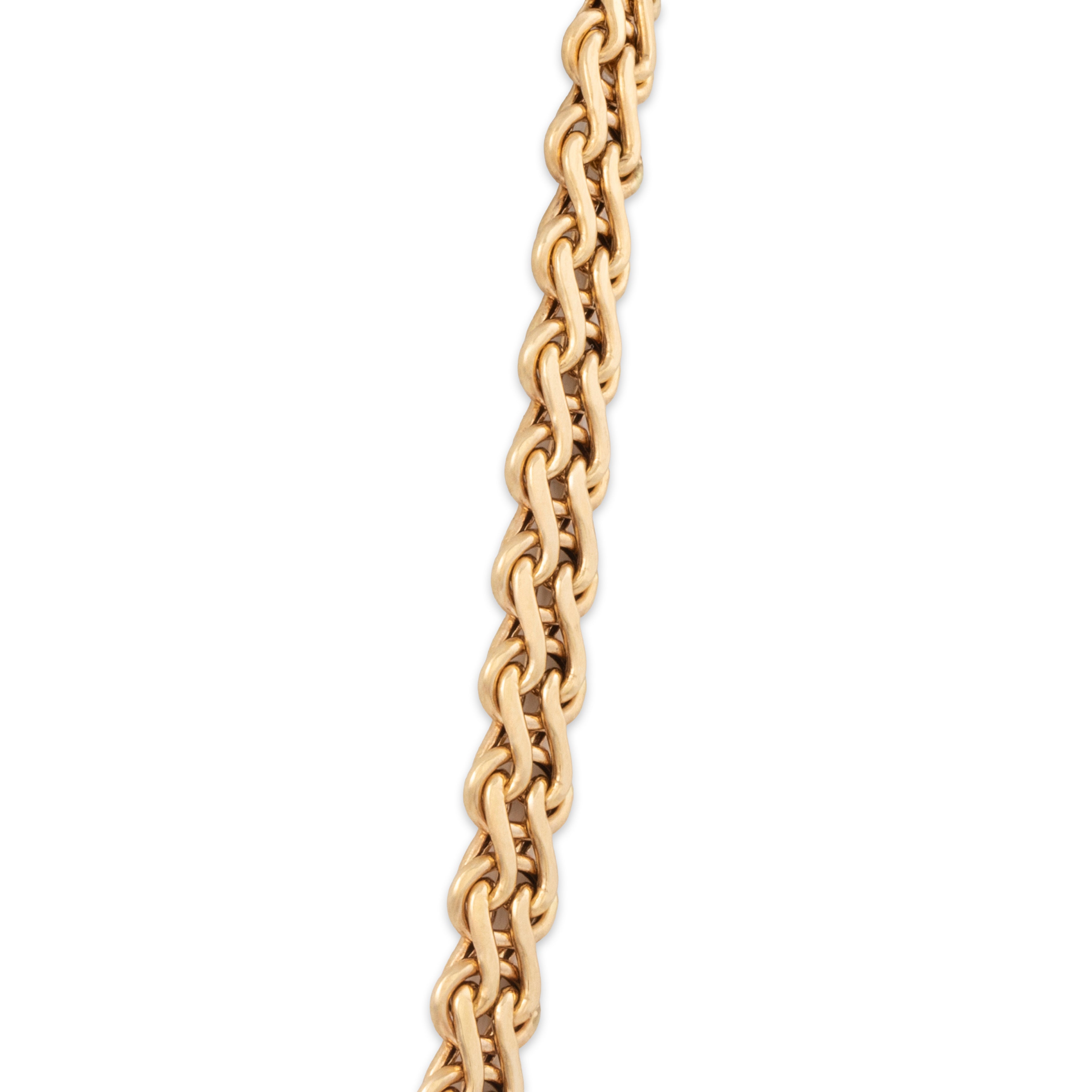 Vintage 14k Yellow Gold Double Serpentine Chain Link Statement Necklace 17、mySite、hinf8tx79
