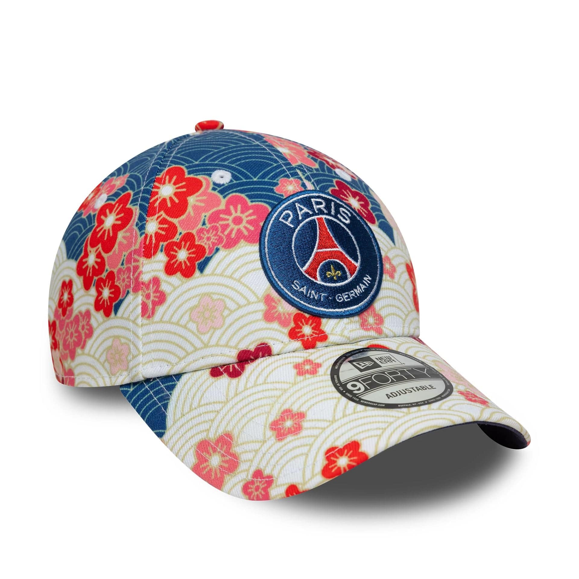 Paris Saint-Germain Cherry Blossom Dark Blue 9FORTY Adjustable Cap、mySite、vikingsvslions