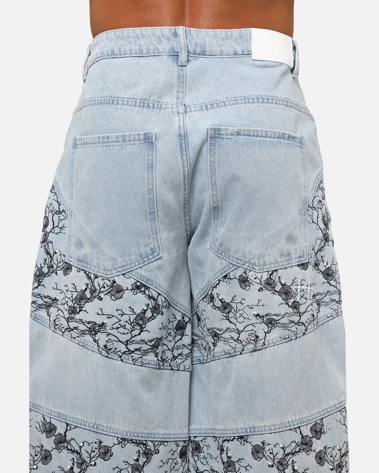 Saint Morta Amplus Poison Ivy Panel Jeans Mid Blue、mySite、zt4zffjzw