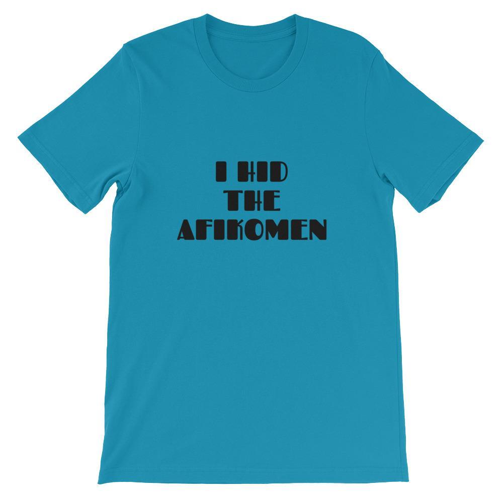 I Hid the Afikomen Unisex T-Shirt - (White, Aqua or Pink) - (Sizes XS - 4XL)、mySite、topwebapps