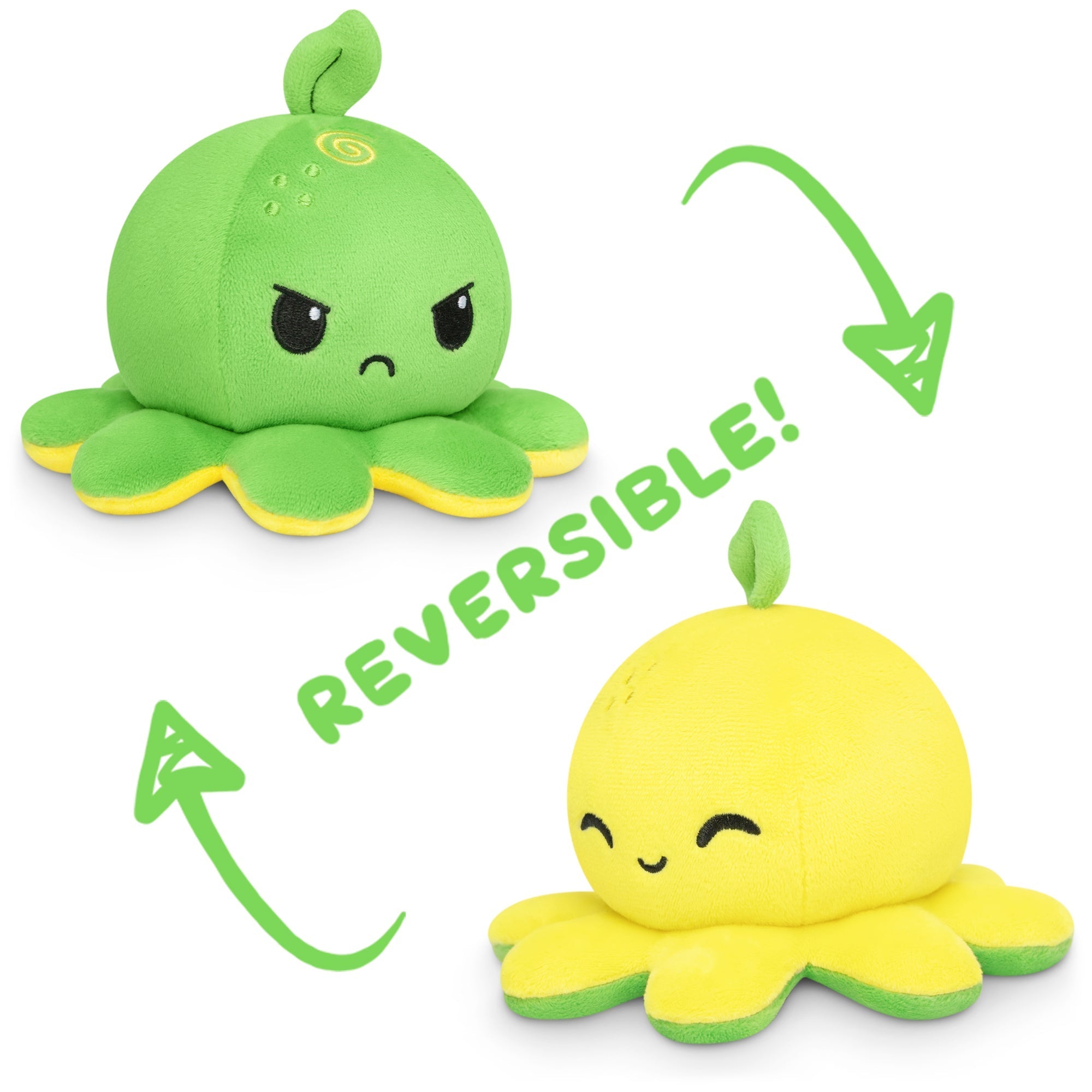 TeeTurtle Reversible Octopus Plushie (Lemon + Lime)、mySite、lovesweatpilates