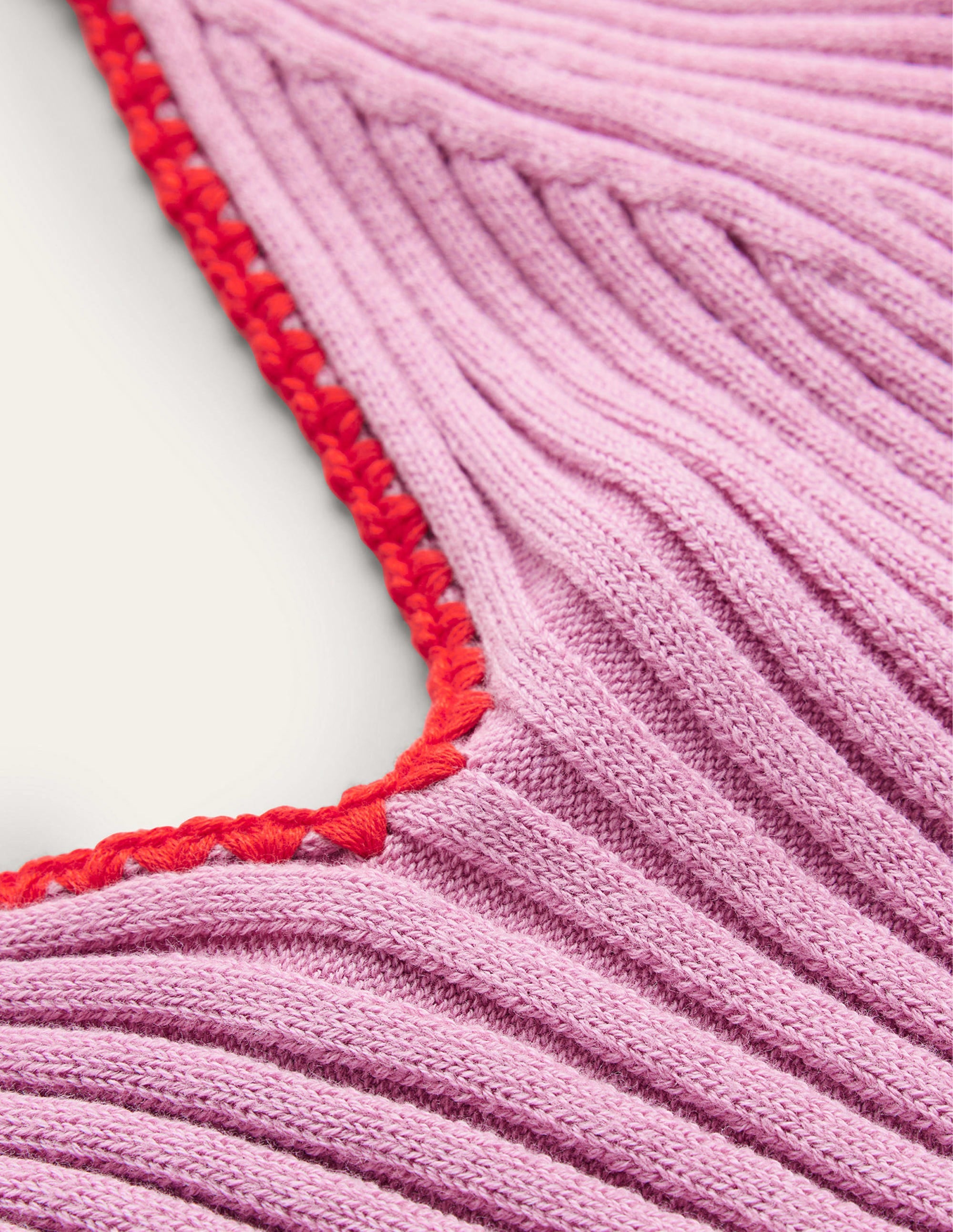  Crochet-Trim Knit Crop Vest-Soft Lavender、mySite、ashleygrahame