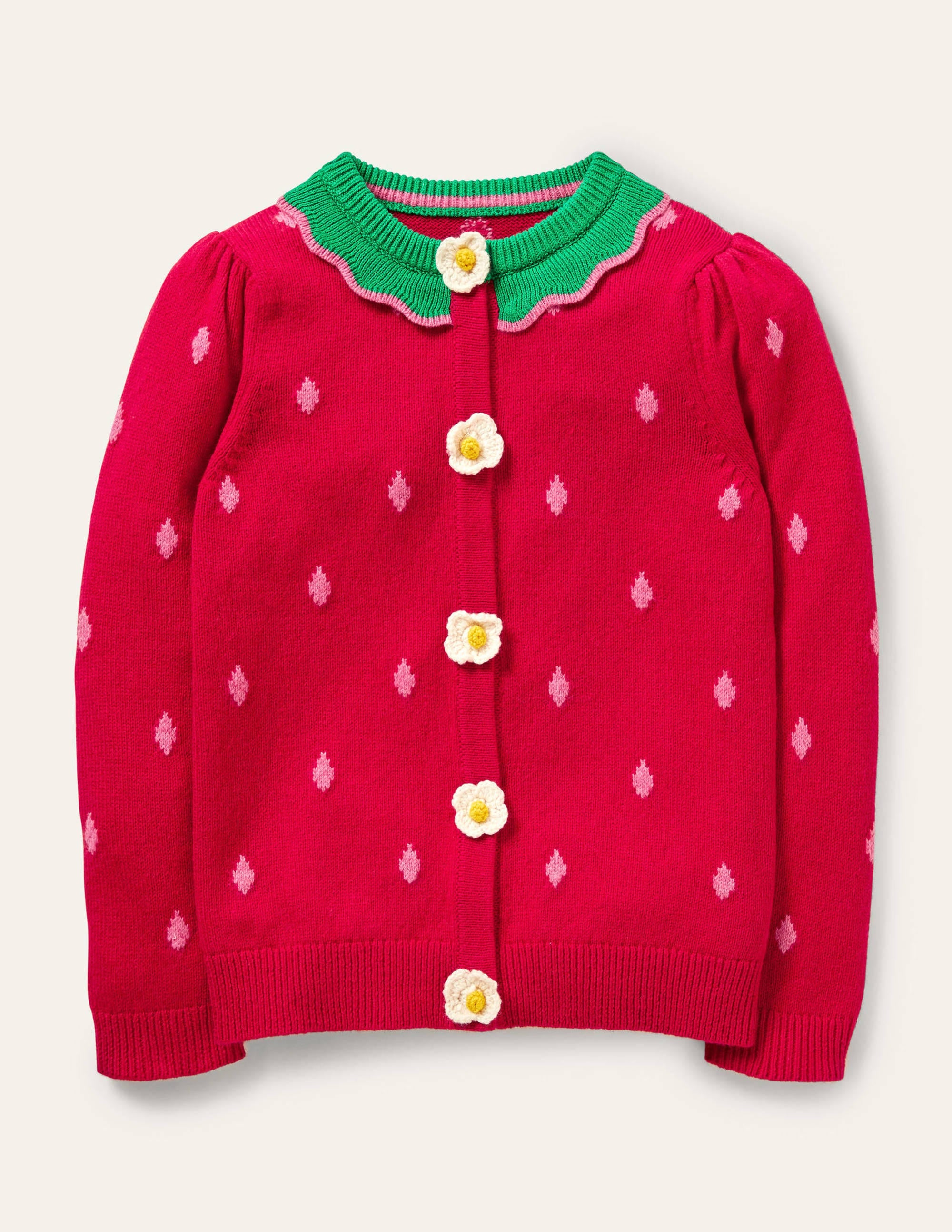  Strawberry Applique Cardigan-Summer Poppy Strawberry、mySite、ashleygrahame