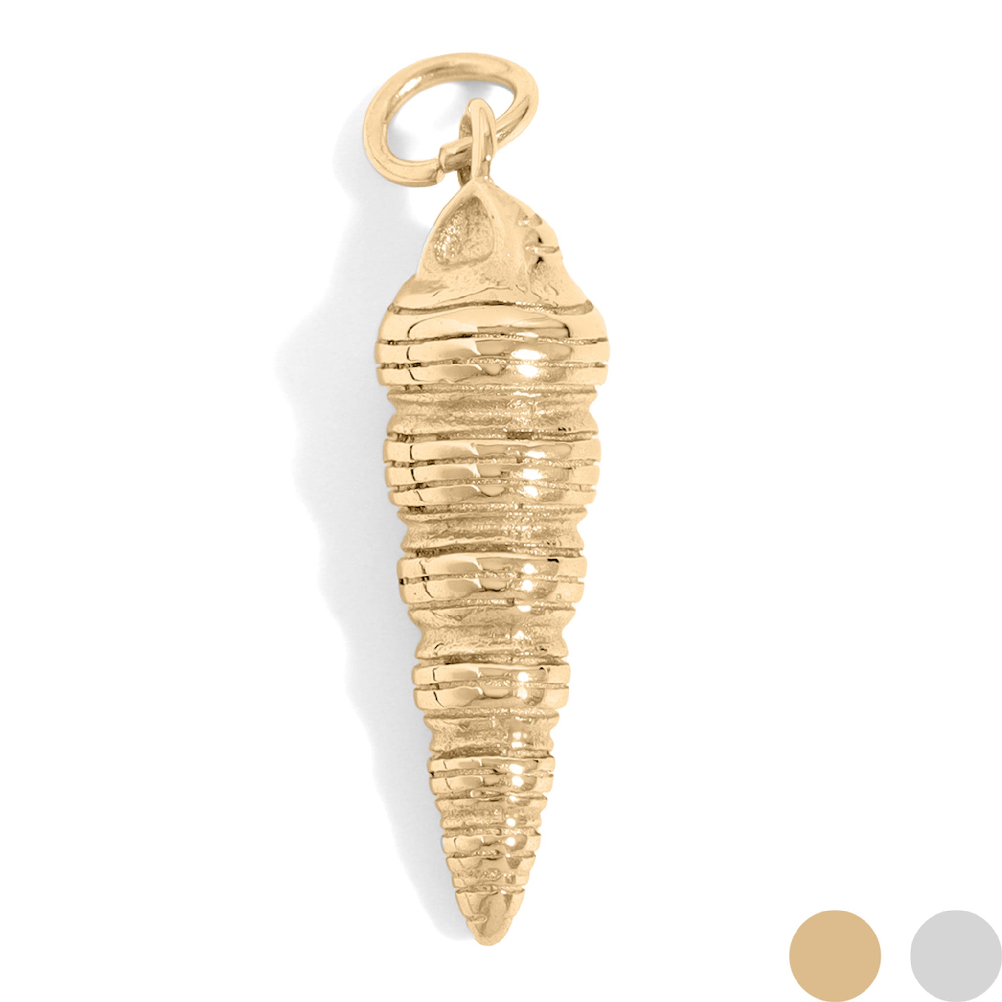 18K Gold PVD Stainless Steel Horn Shell Charm / PDL0184、mySite、dreamappss