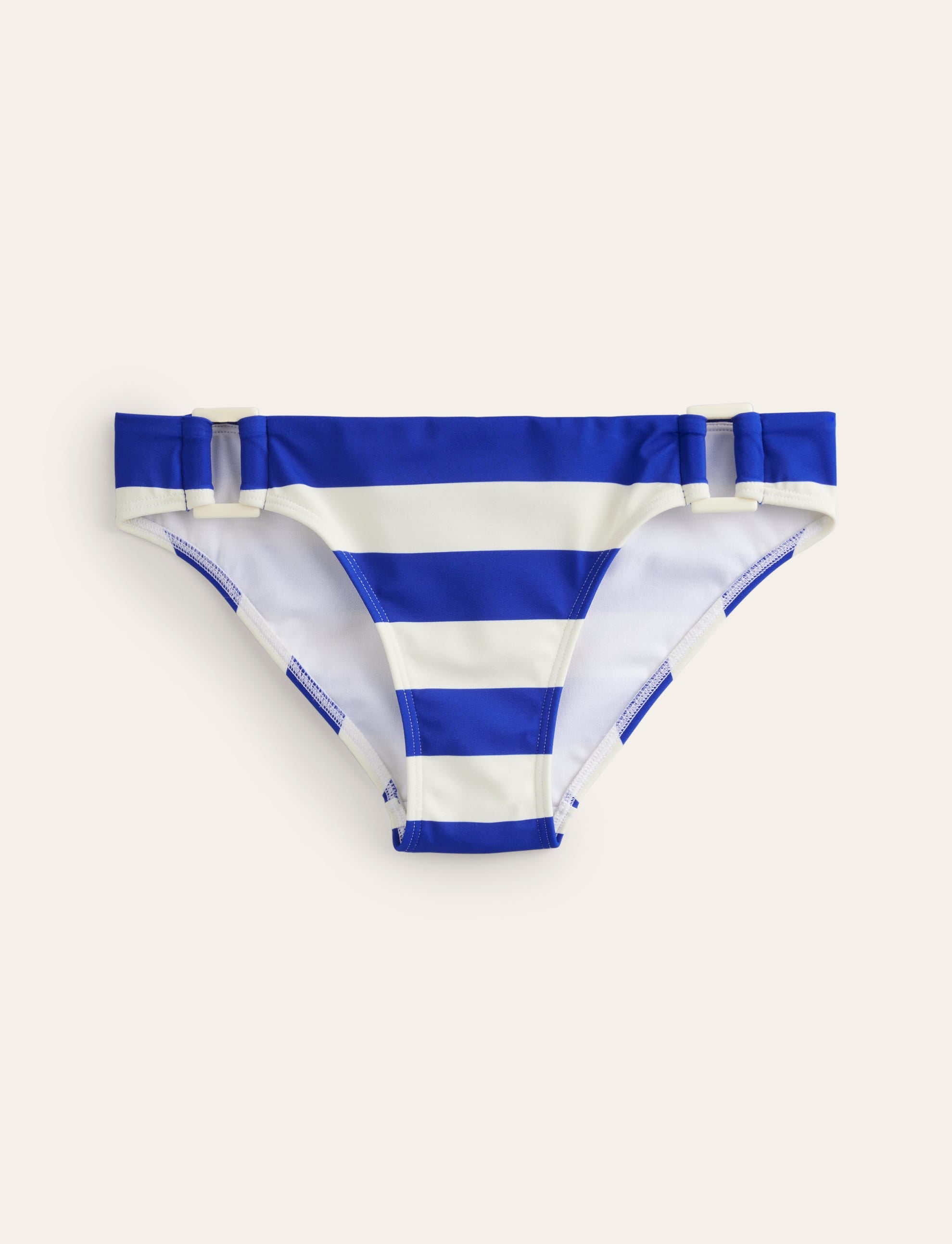  Resin Buckle Bikini Bottoms-Blue/ Ivory Stripe、mySite、ashleygrahame