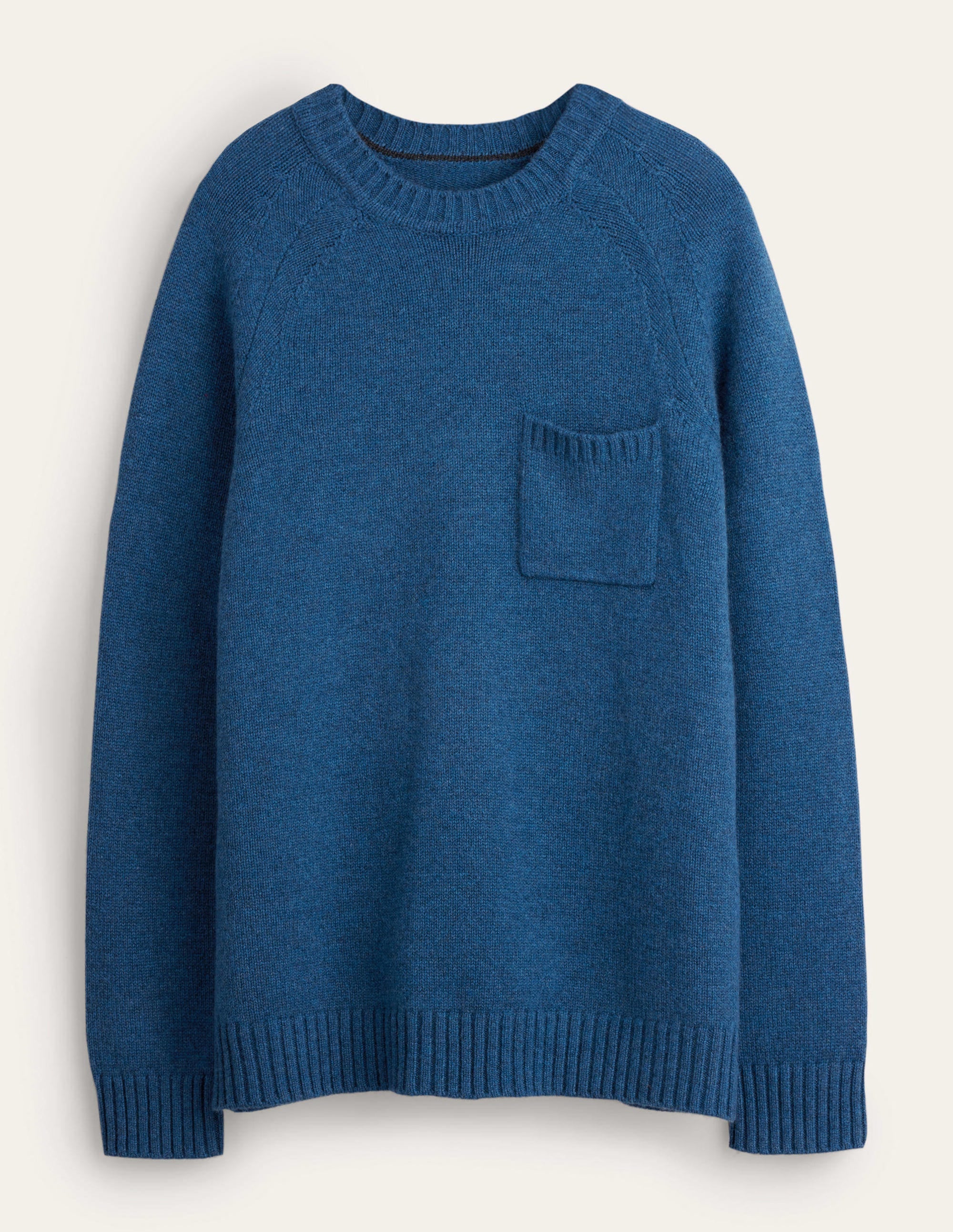  Chunky Cashmere Crew Jumper-Blue Ribbon、mySite、ashleygrahame