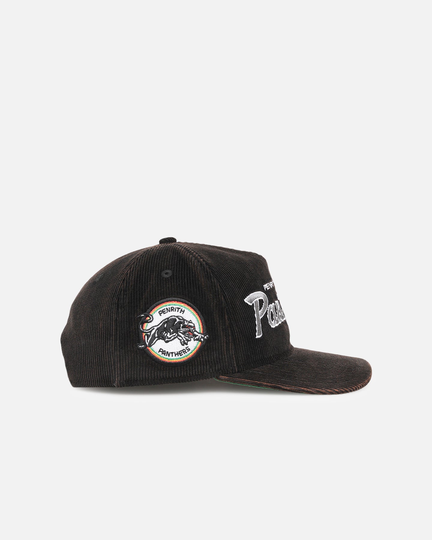 New Era Penrith Panthers 'NRL Golfer Washed Black' Pre-Curved Corduroy Golfer Snapback Washed Black、mySite、zt4zffjzw