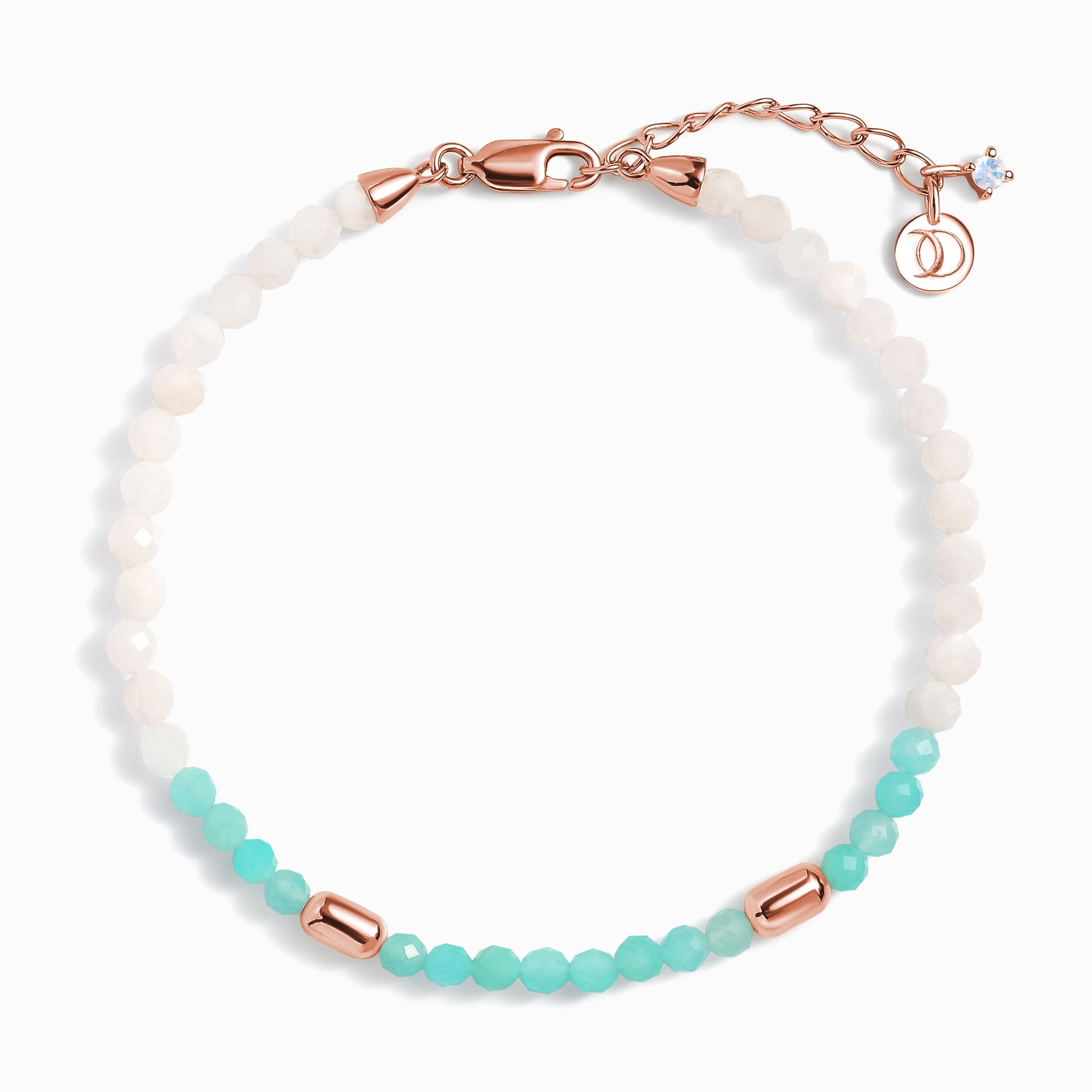 Amazonite White Moonstone Beads Bracelet - Untamed、mySite、hinf8tx79