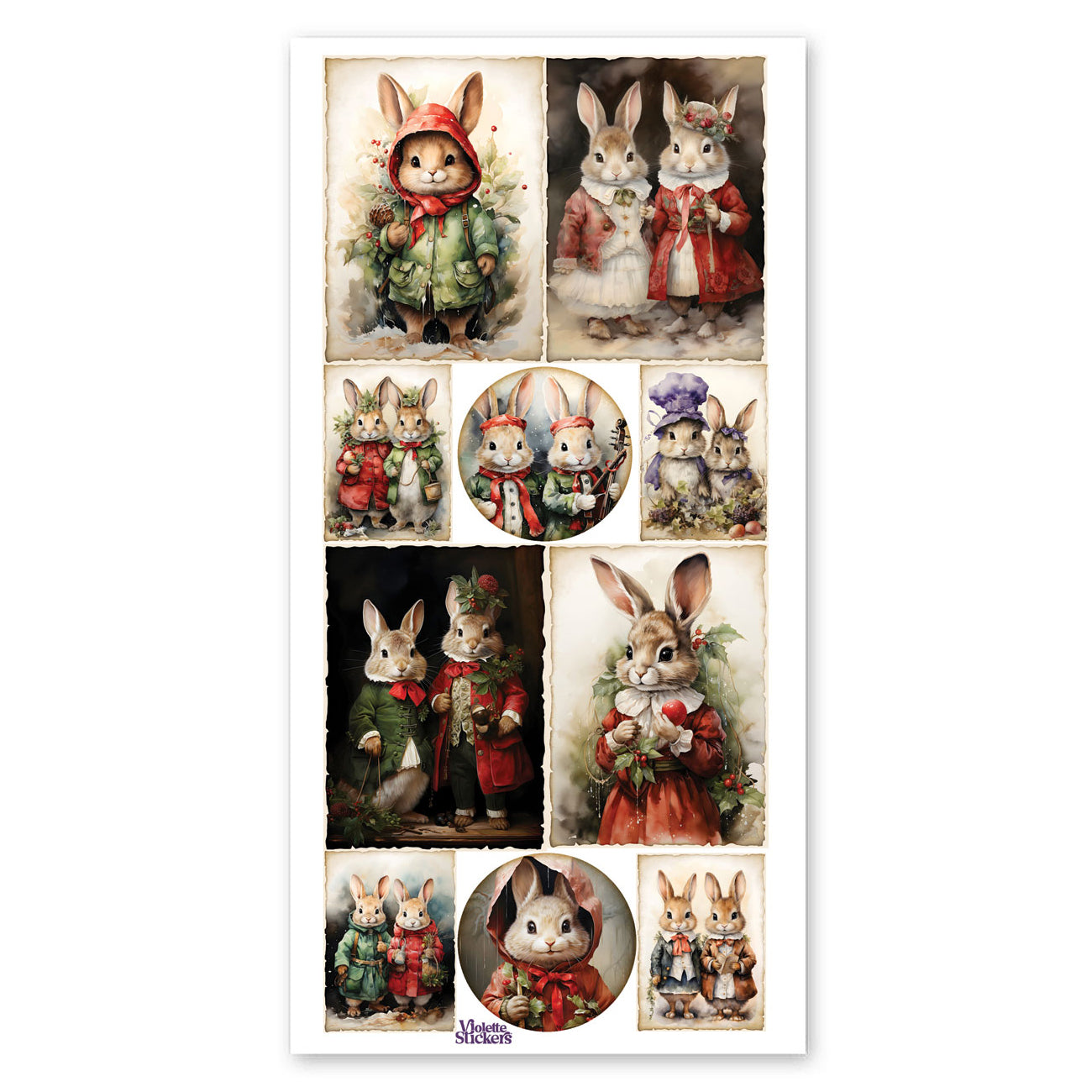  Bunny Christmas Stickers、mySite、ghnorth