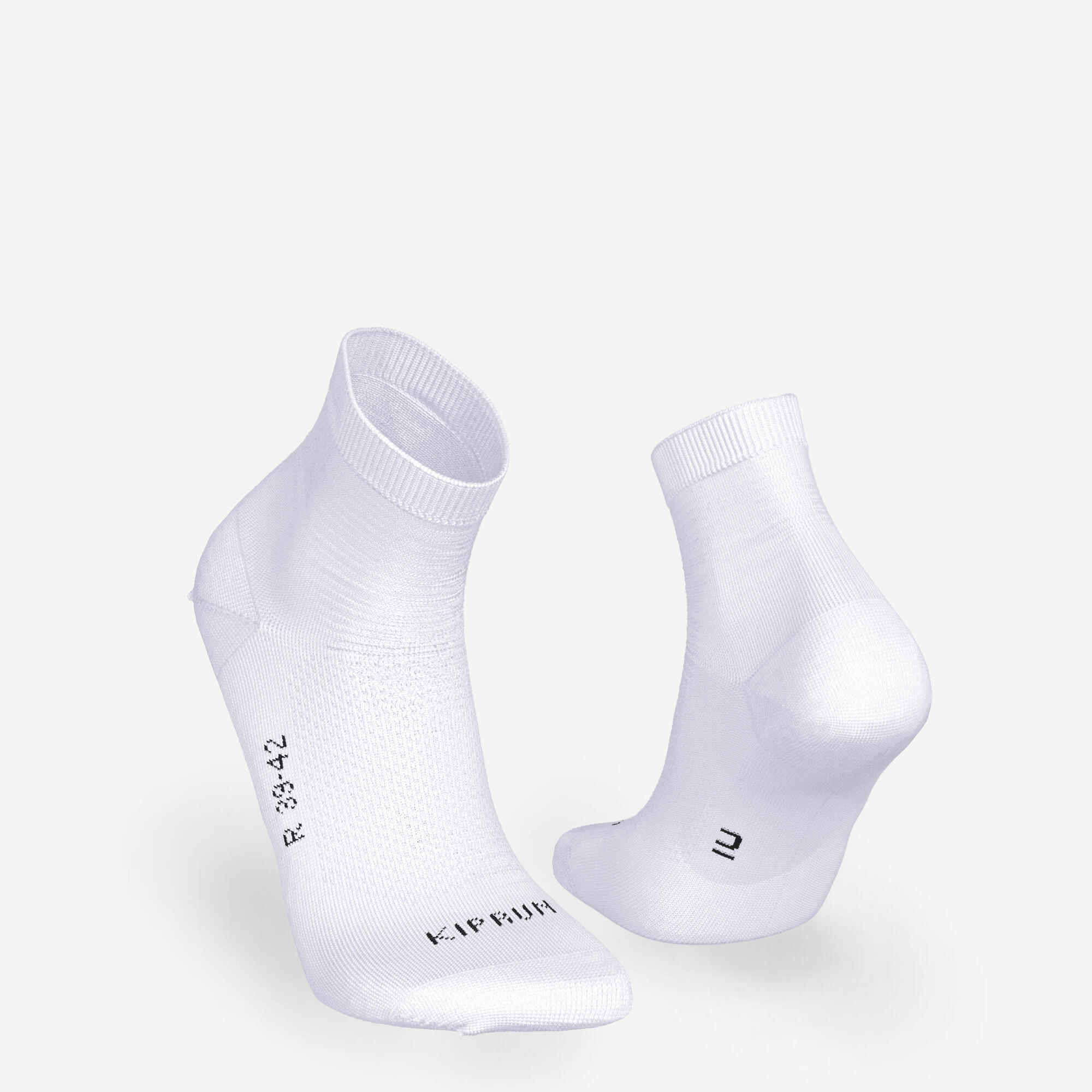 Kiprun Run 500 Thin Breathable Mid Socks 2-Pack