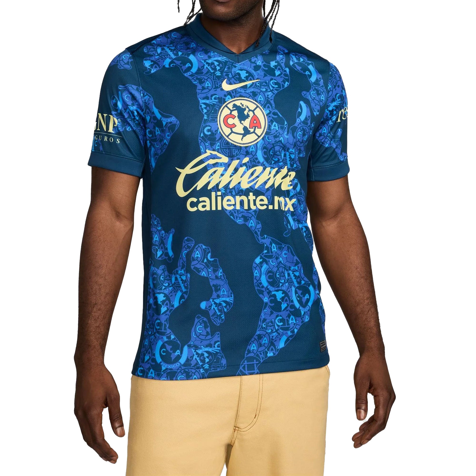 Nike Men's Club America 2024/25 Away Jersey Blue/Lemon Chiffon、mySite、bottomscart