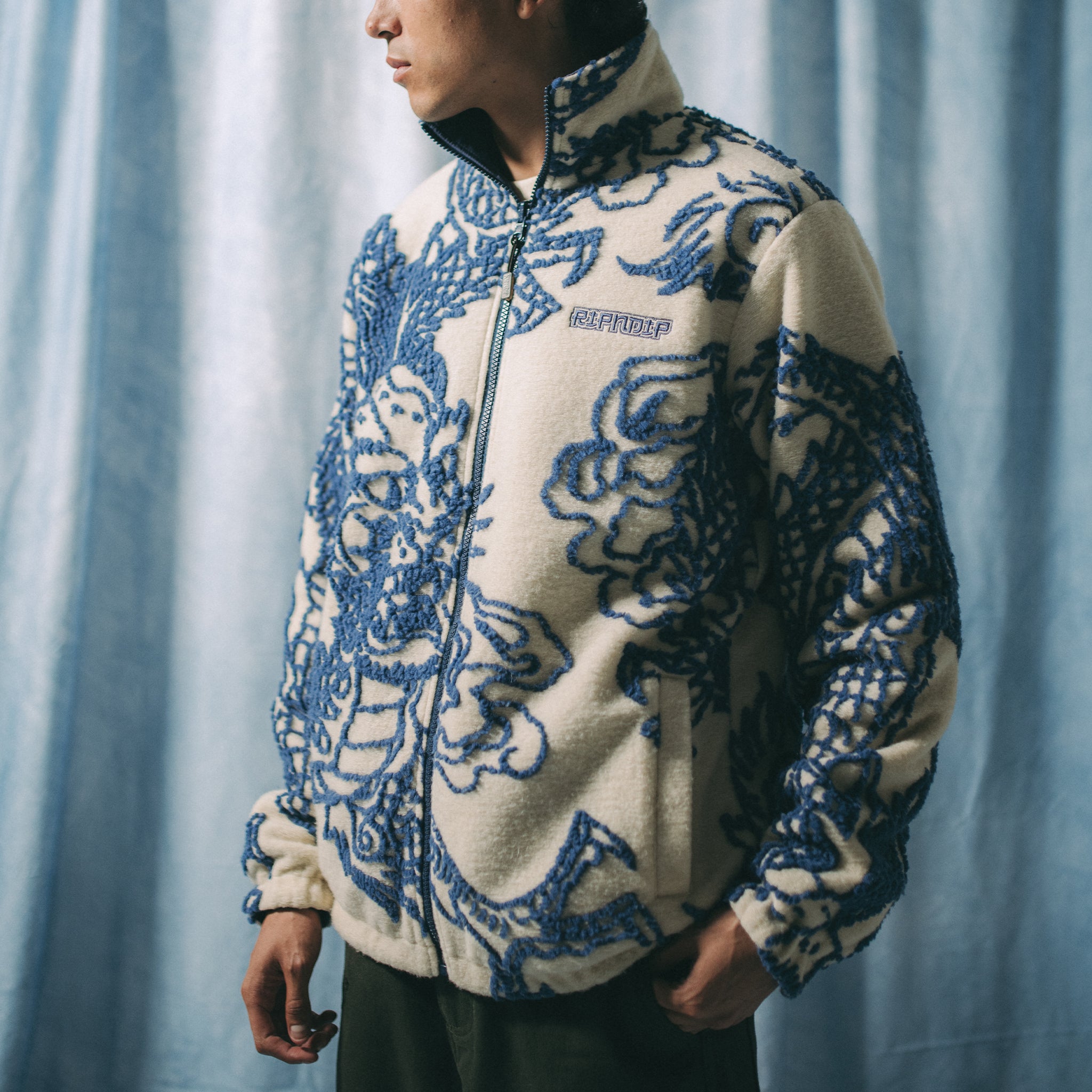 Haku Reversible Jacket (Off White/Navy)、mySite、merchandisen