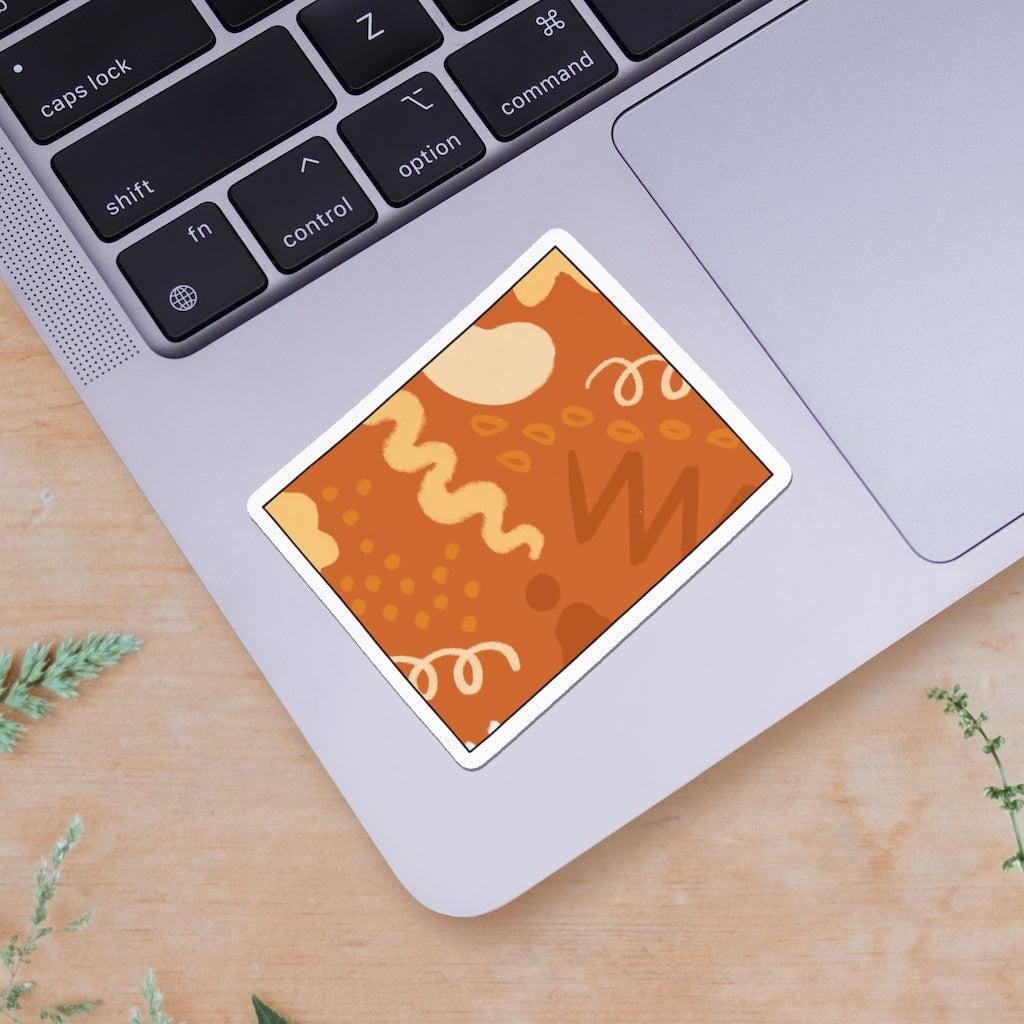  Wyoming Orange Abstract Sticker、mySite、ghnorth