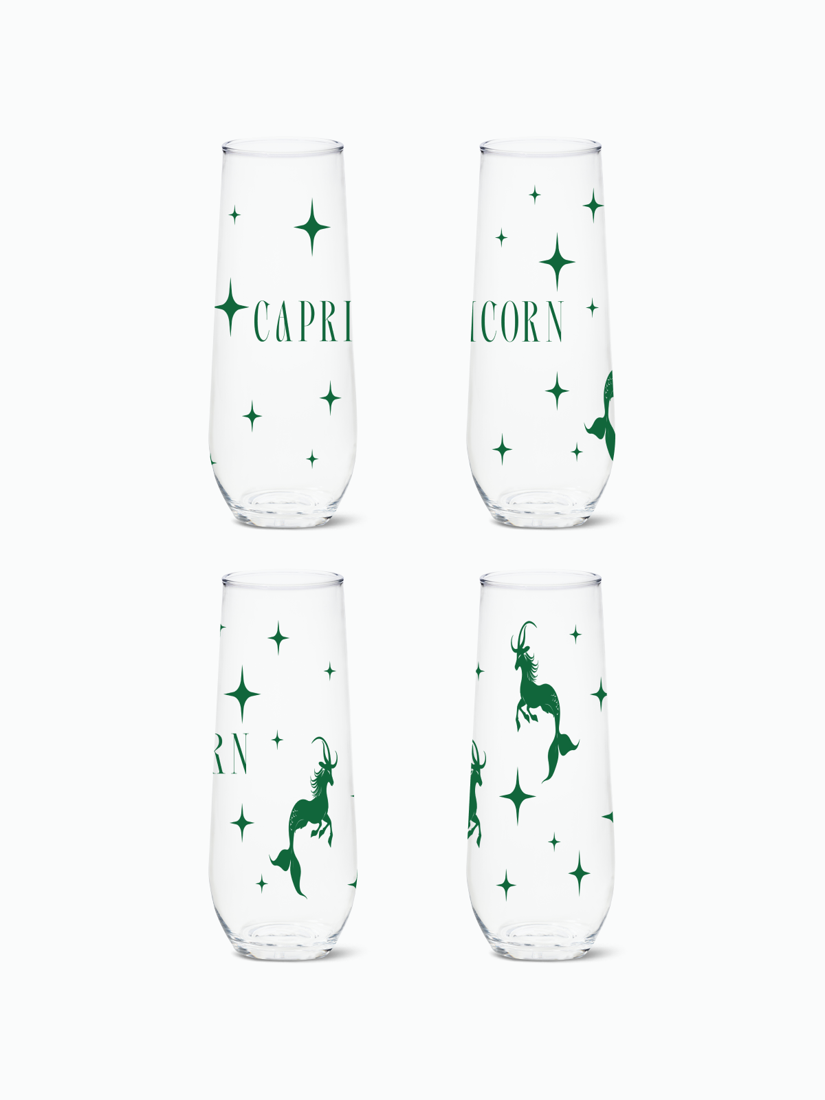 Capricorn 2.0 - RESERVE 9oz Stemless Champagne Tritan Copolyester Glass、mySite、camillekostekn