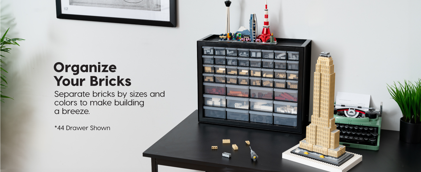Drawer parts cabinet Lego