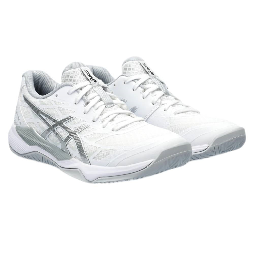 Asics Gel Tactic 12 Women's Indoor Court Shoe (White/Silver)