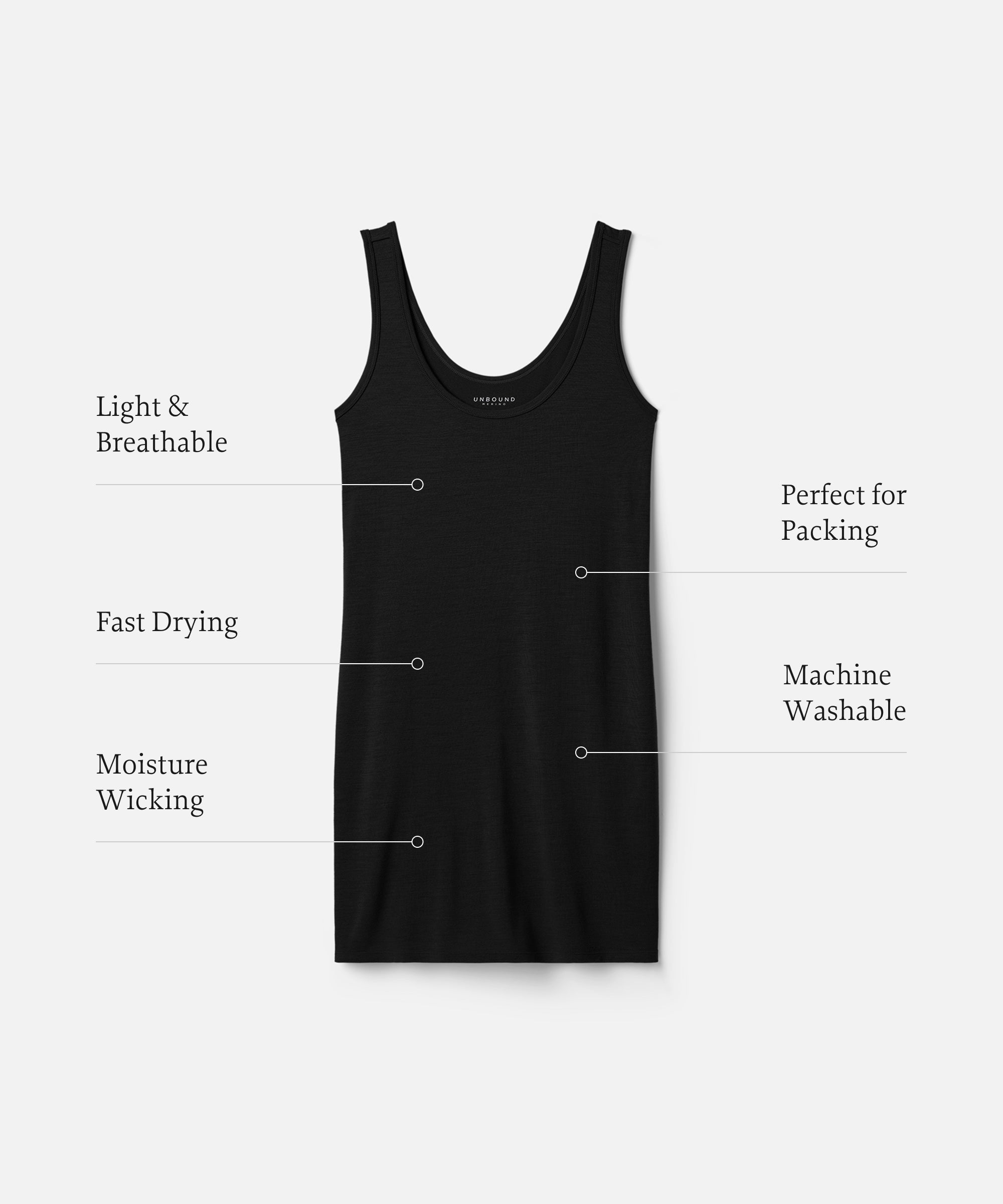 Women's Mini Merino Tank Dress、mySite、noshort