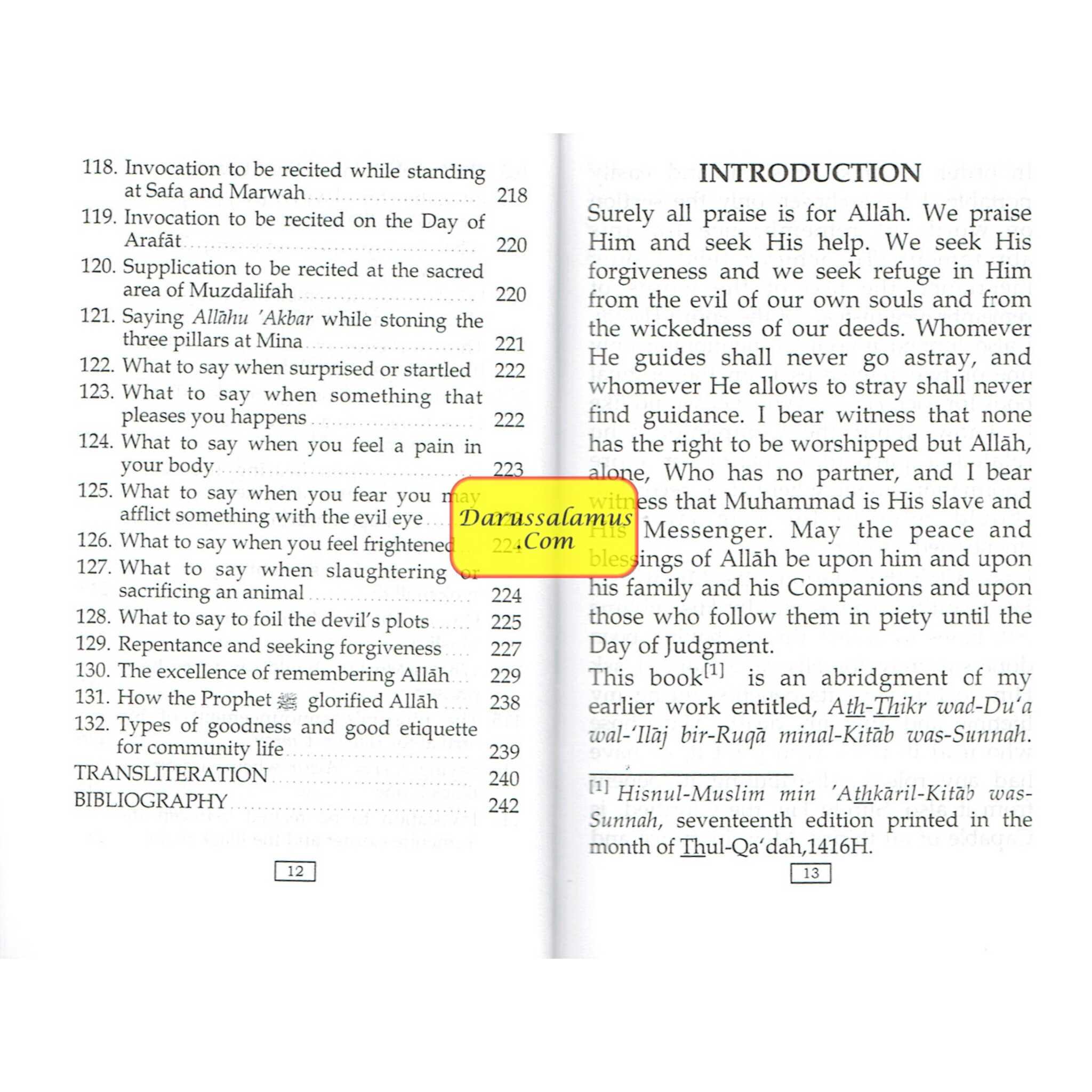 Fortress of The Muslim (Pocket size PB) By Sa'id bin Ali bin Wahaf Al-Qahtani、mySite、topwebapps