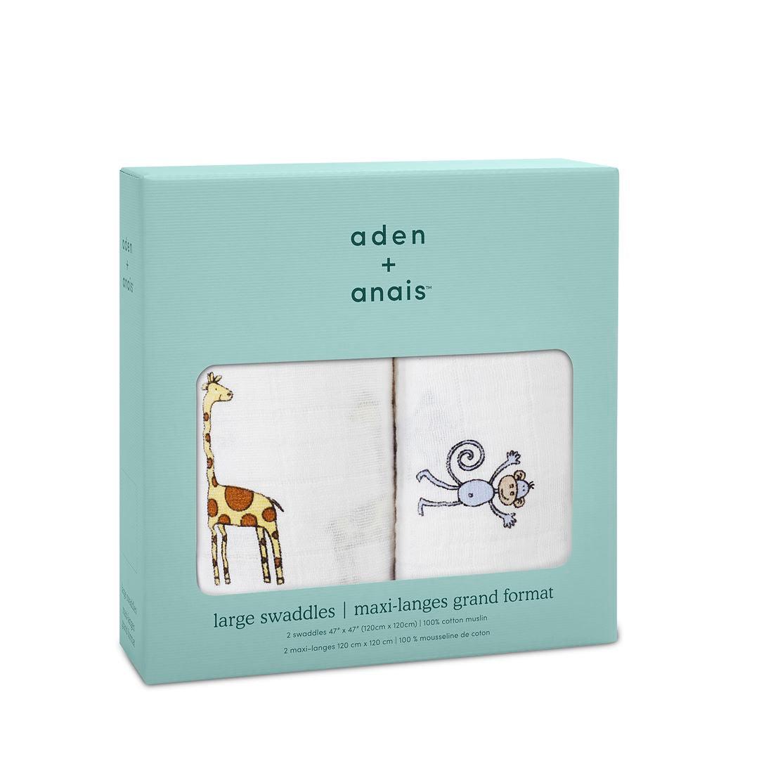  aden + anais Muslin Swaddles - Jungle Jam - 2 Pack、mySite、merchandisen