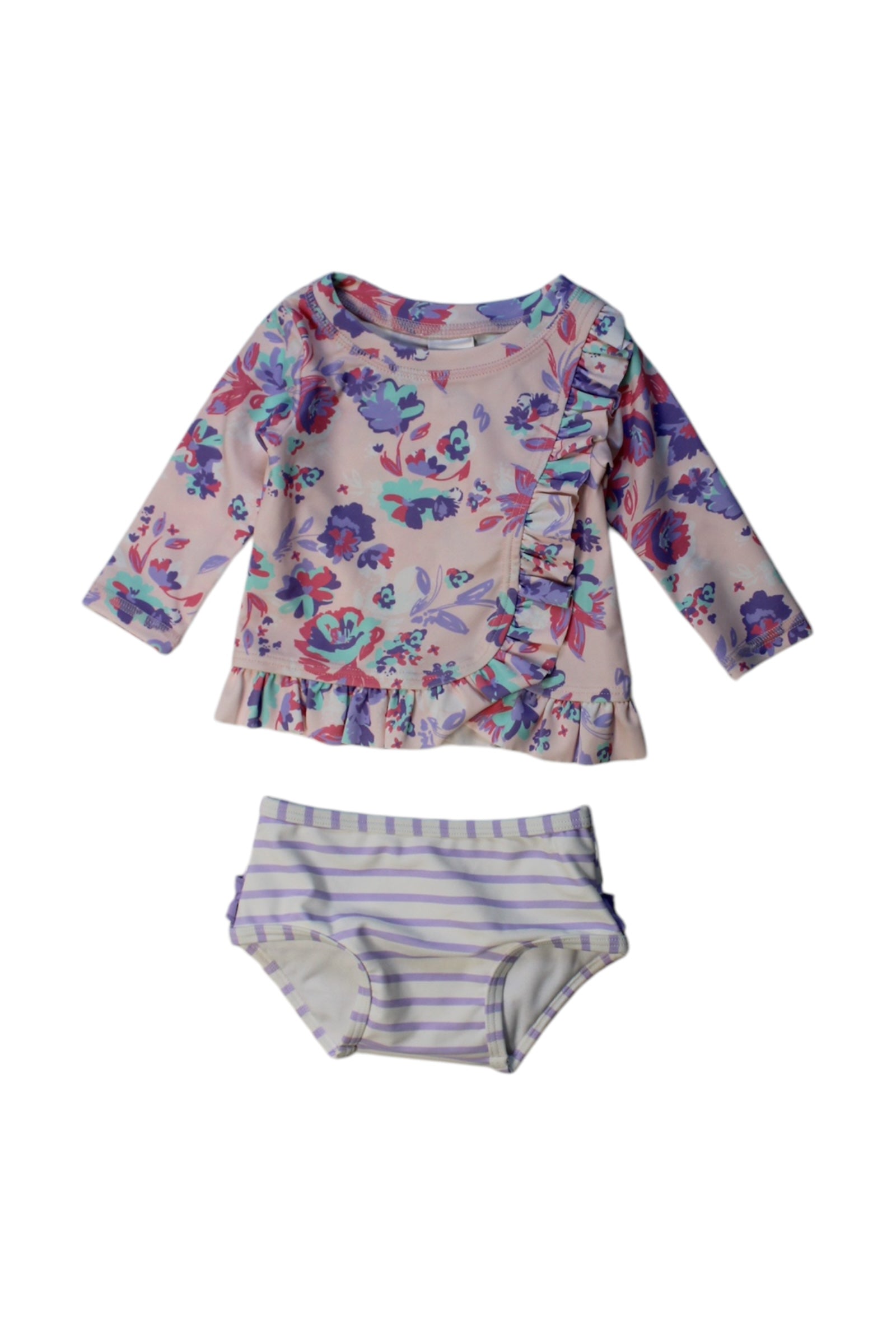 RuffleButts Rash Guard Set 3-6M、mySite、g9winljtr