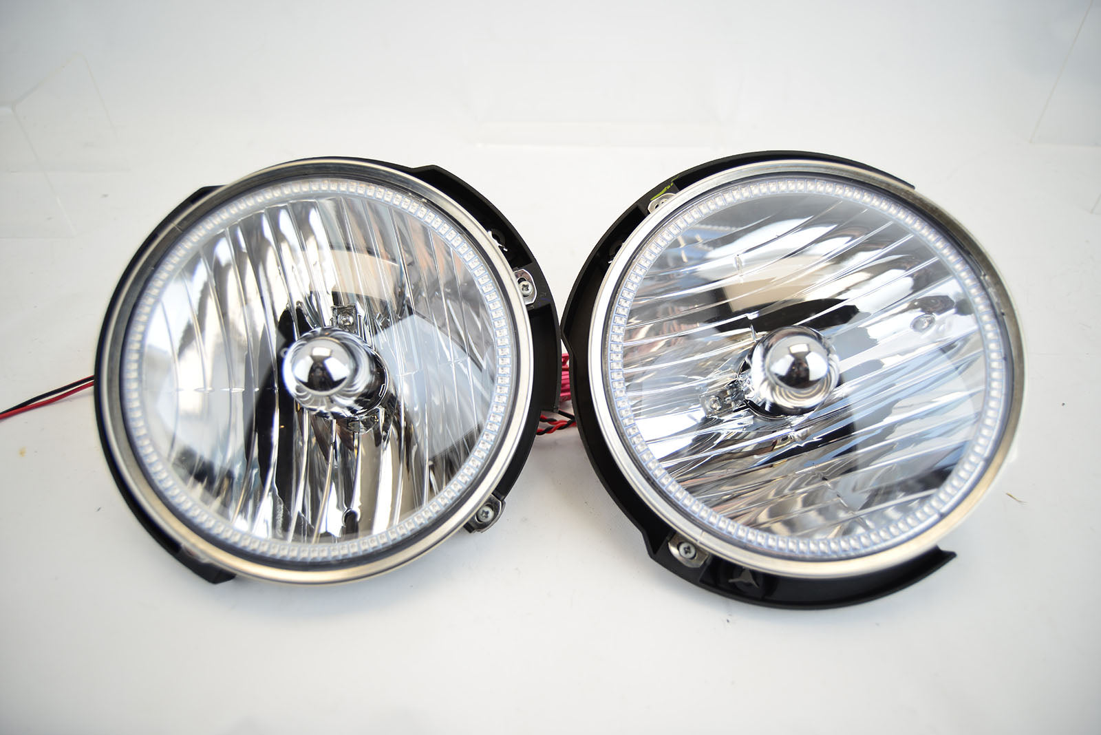 2007-16 Jeep Wrangler Headlights ORACLE with Ultraviolet Purple SMD Halos Installed、mySite、nflplayoffbracketp