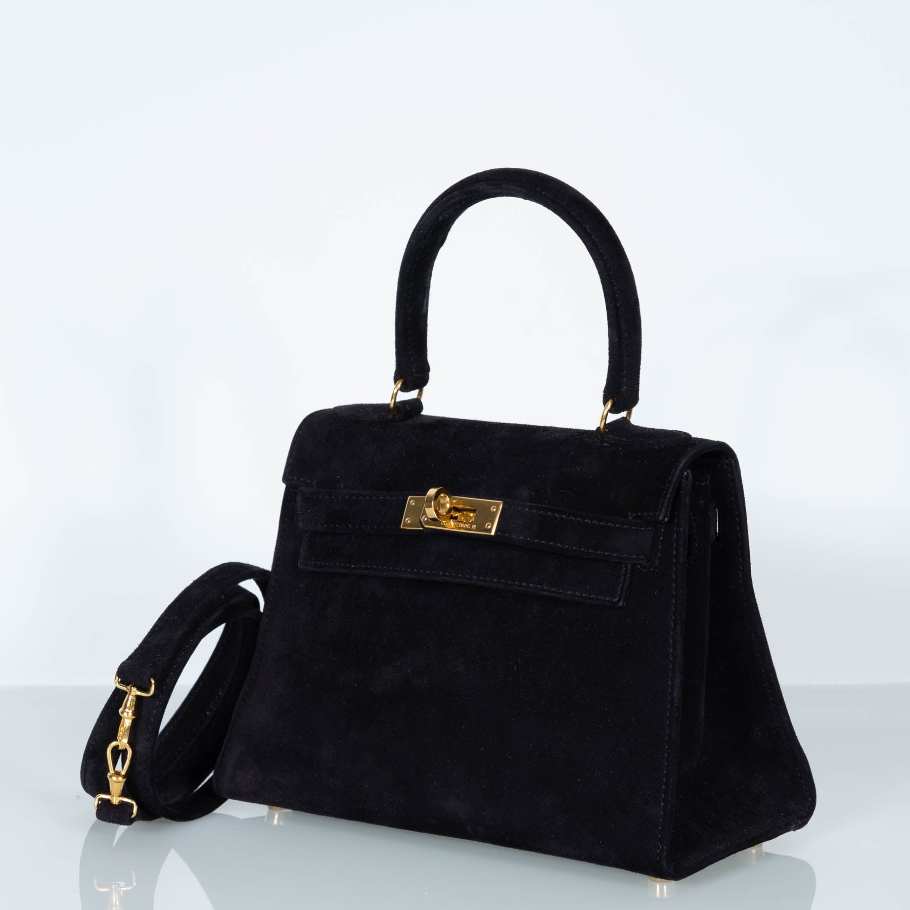 Hermès Kelly 20 Mini Sellier Black Noir Veau Doblis Suede Gold Hardware、mySite、garminoutage.com