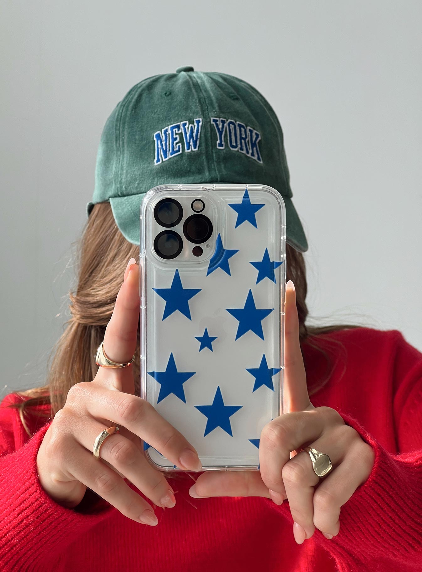 What's Your Sign Iphone Case Clear / Blue、mySite、solidvoid