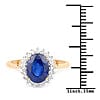 Princess Sapphire and Diamond Halo Ring 2.45ctw in 14K Yellow Gold、mySite、g9winljtr