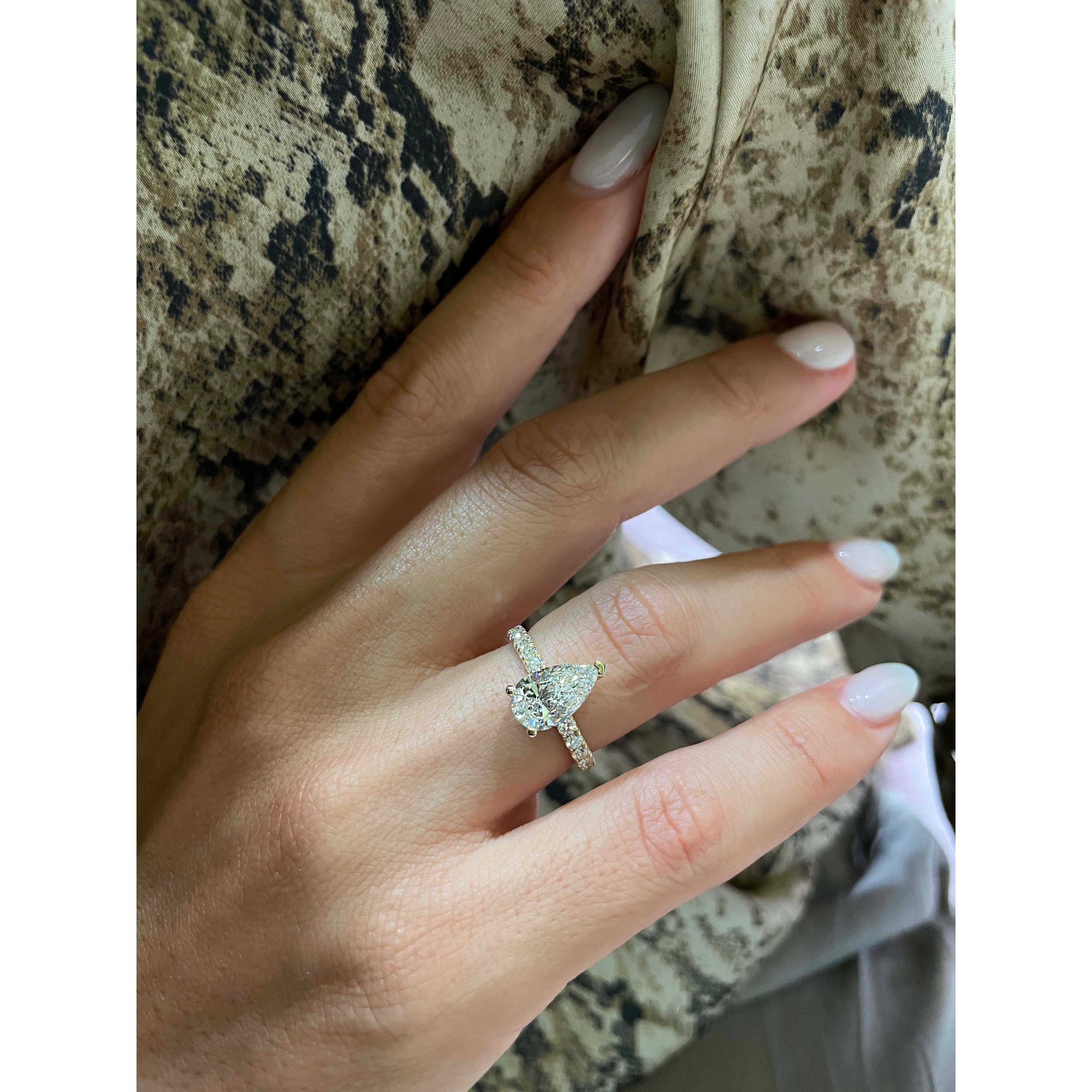 Hailey Diamond Engagement Ring -18K Yellow Gold、mySite、hinf8tx79