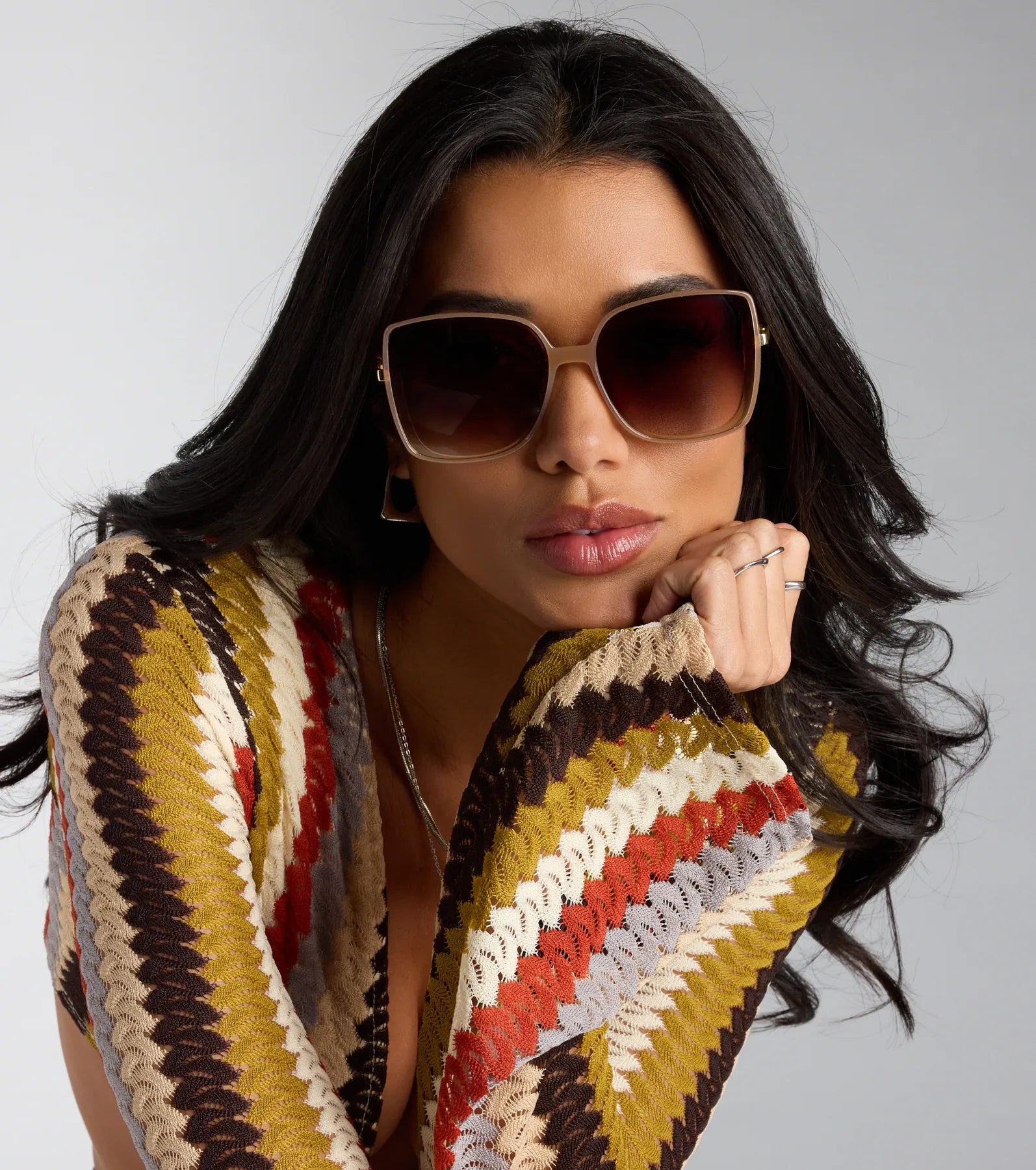  Serving Shade Square Oversized Sunglasses、mySite、justintrudeaud