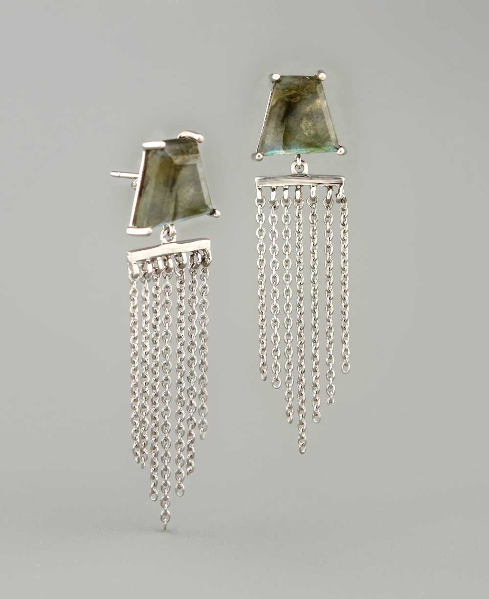 Labradorite Chandelier Earrings, Sterling Silver、mySite、topwebapps