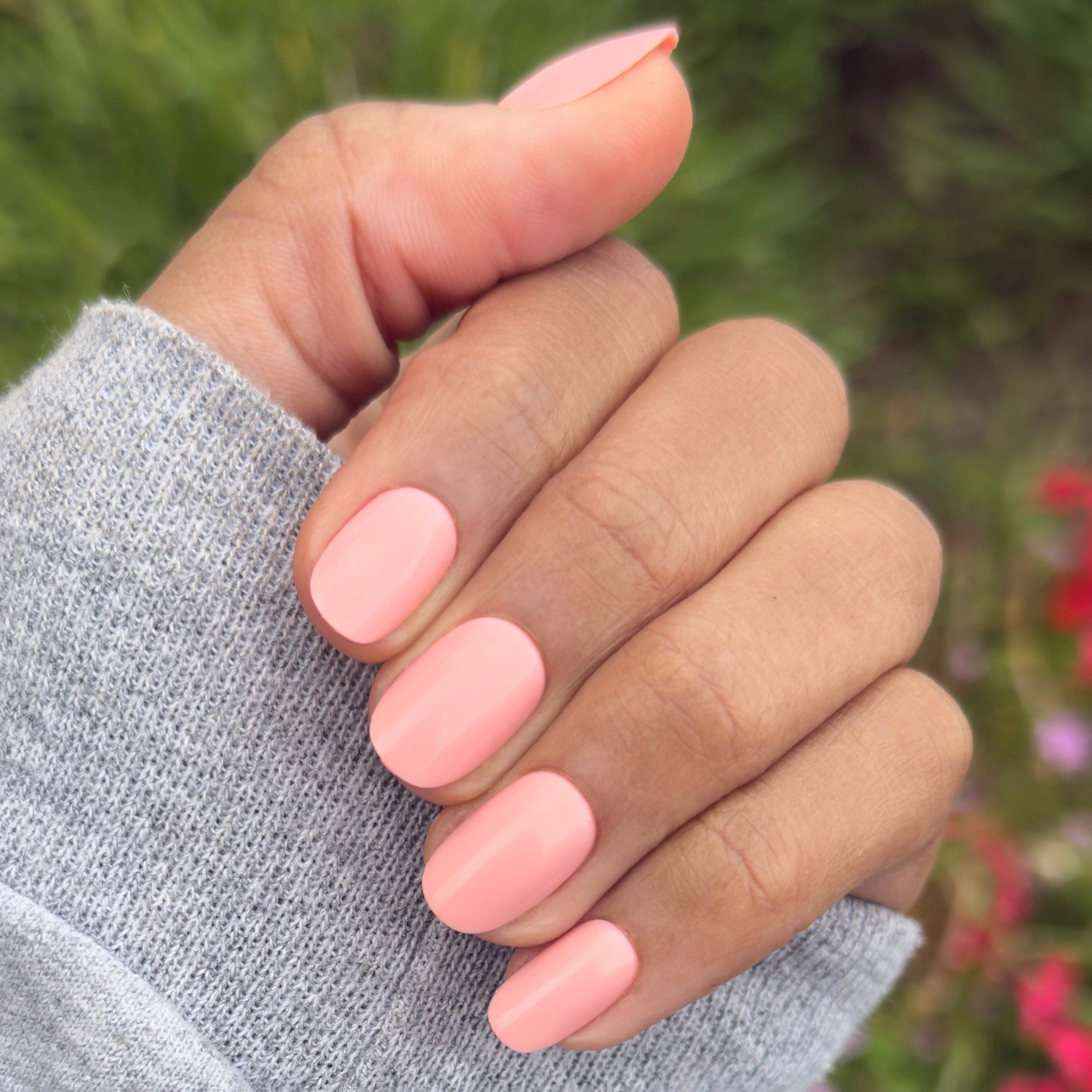 Carnation | Short | Round - Tab Press-On、mySite、solidvoid