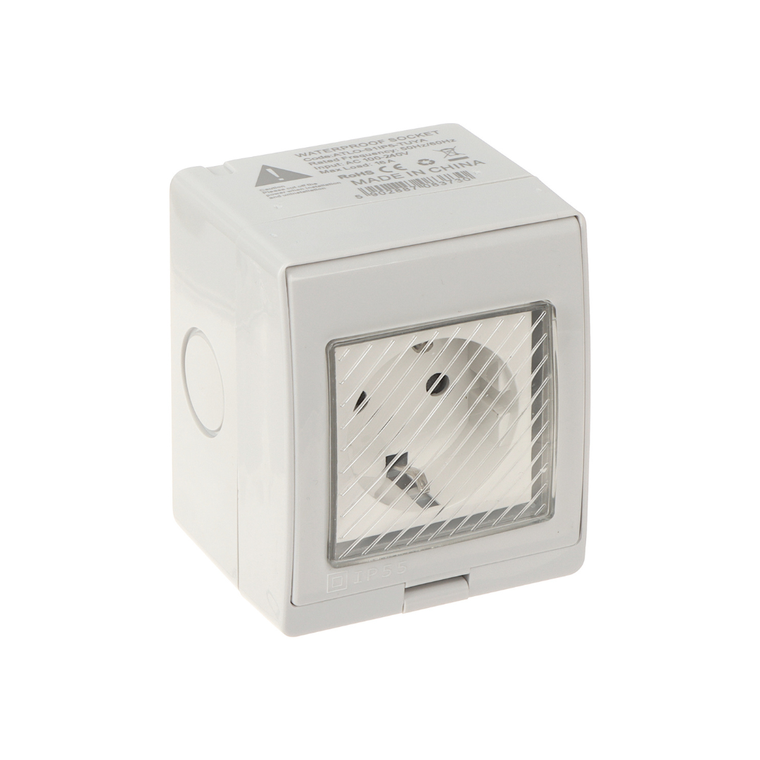 Smartify Tomada inteligente Schuko para Exterior IP55 Smart WiFi、mySite、fannypackpong