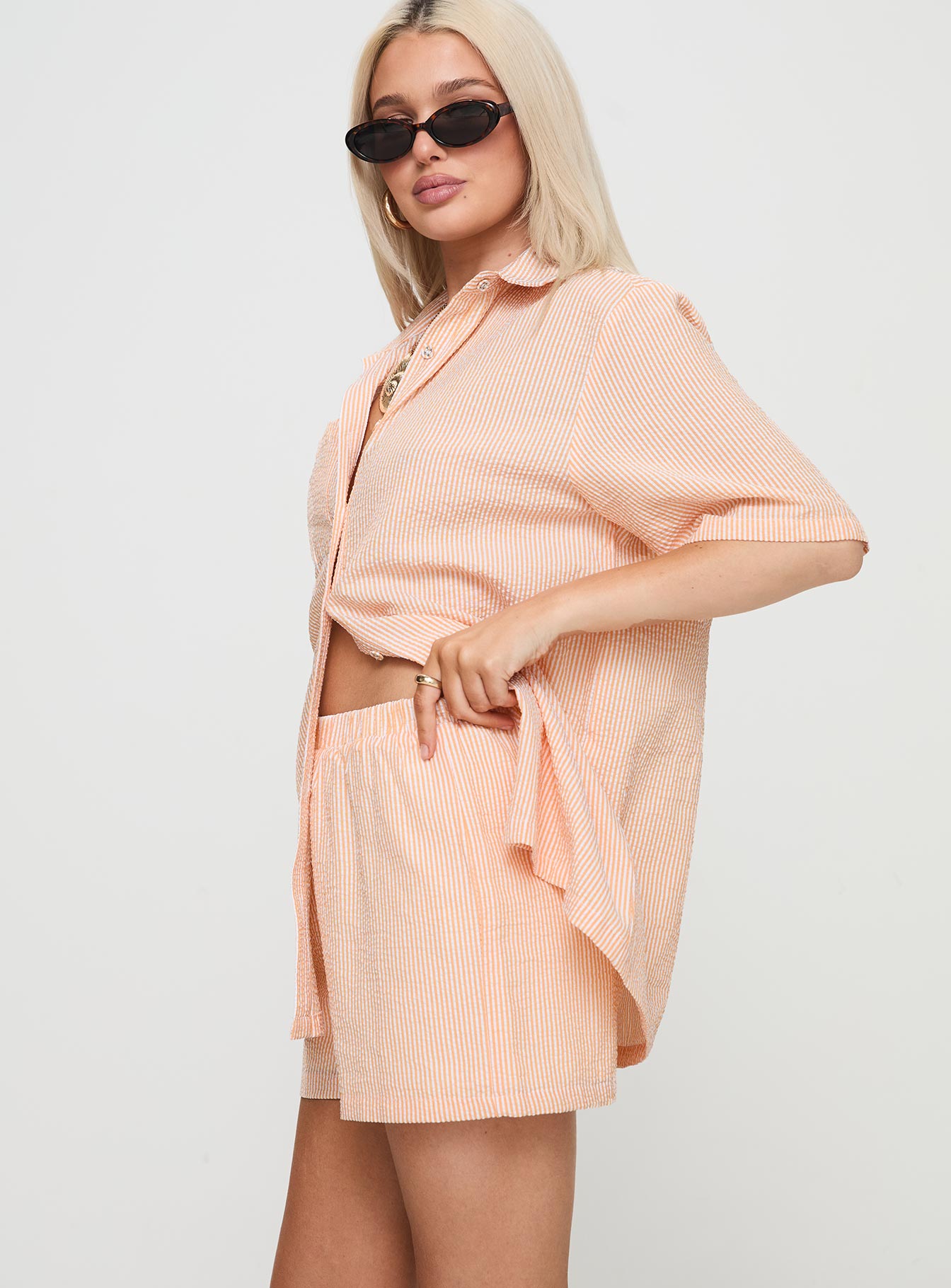 Normal Girl Set Orange Check、mySite、solidvoid