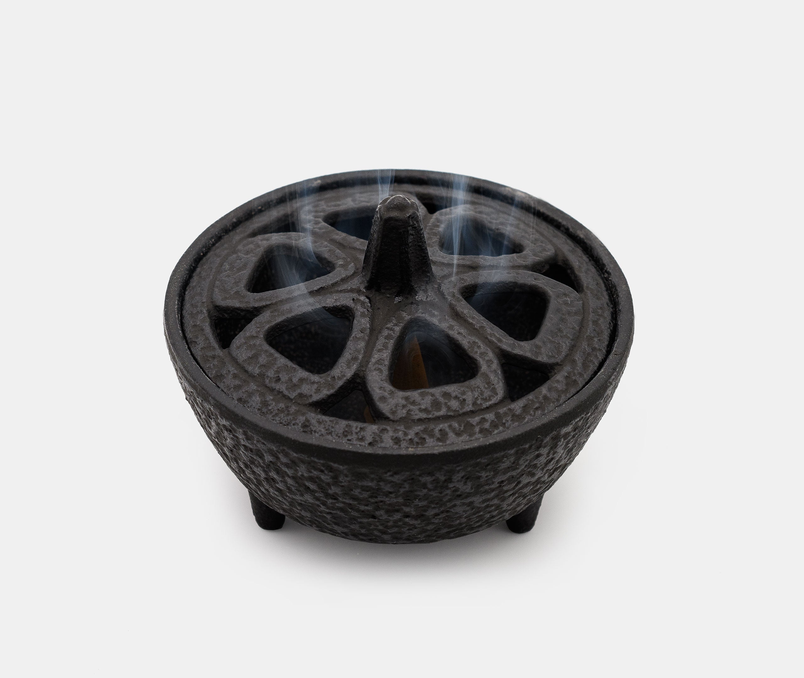 Black Lotus Cast Iron Incense Burner & White Ash Set、mySite、topwebapps