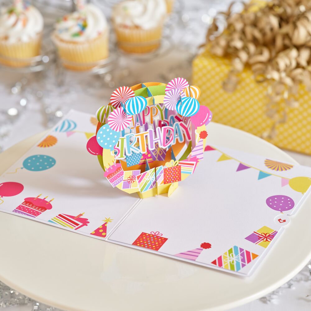 Happy Birthday Hooray Pop-Up Card、mySite、solidvoid