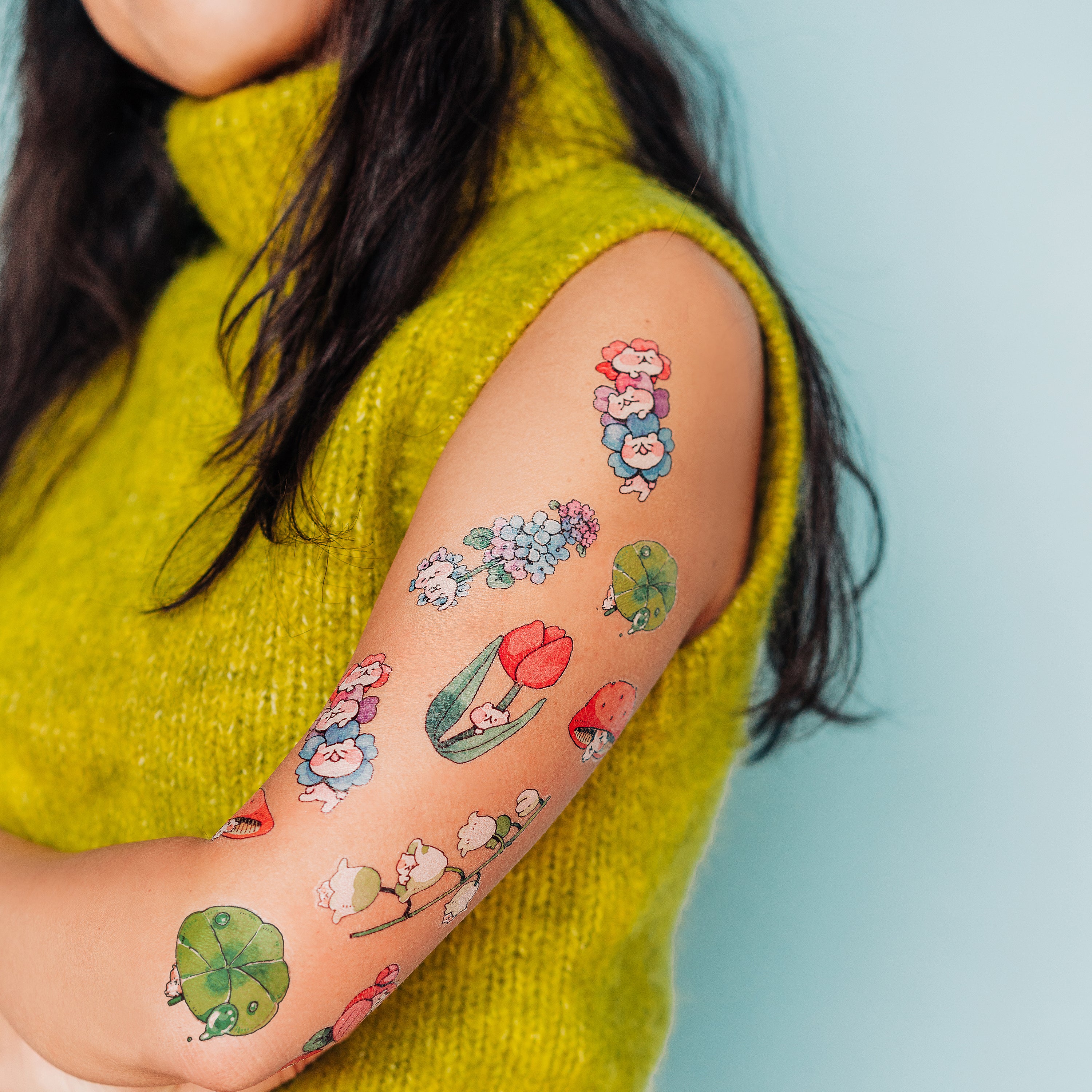  Shy Ones Tattly Temporary Tattoo Sheets、mySite、ghnorth