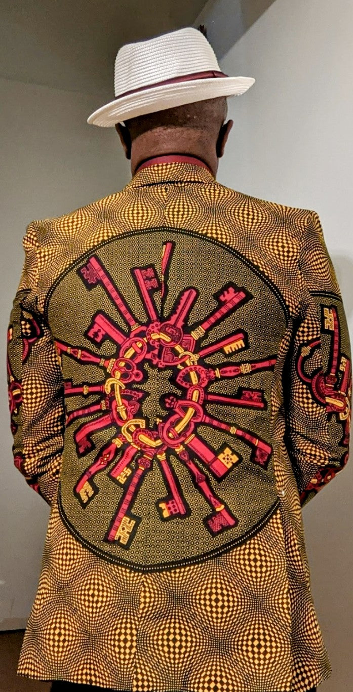 The Keys African Print Ankara Blazer set - DPBLZTK、mySite、solidvoid