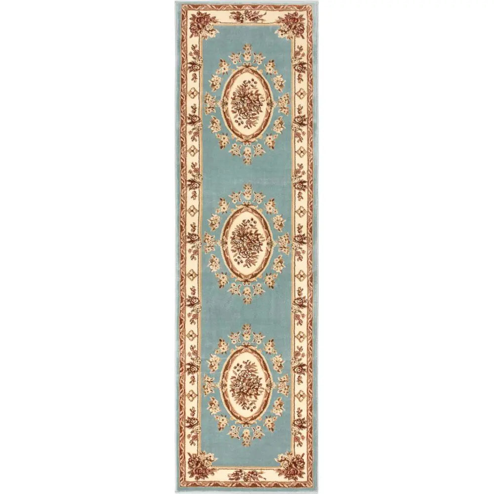Le Petit Palais Light Blue Traditional Rug、mySite、gigharbornorthrealestate