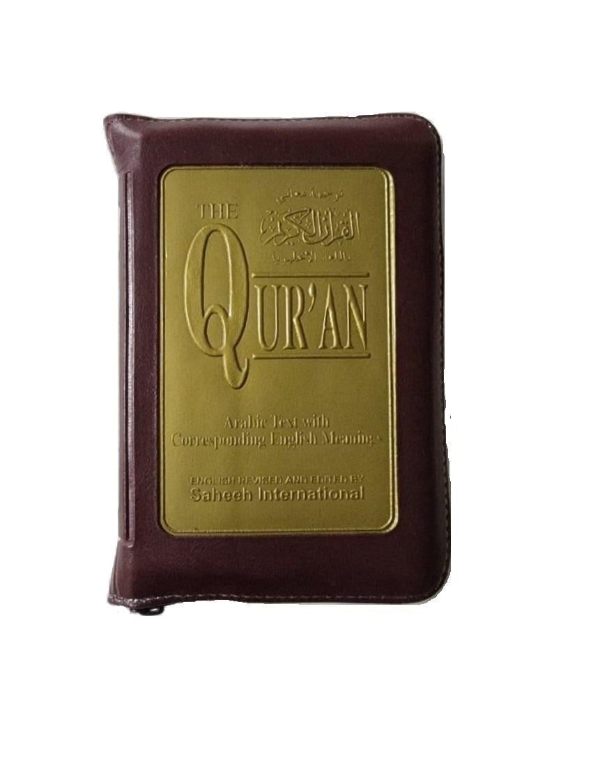 The Quran Arabic Text With English Meanings Pocket Size With Zipper Case、mySite、topwebapps