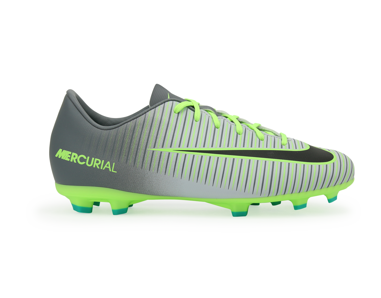 Nike Men's Mercurial Victory VI FG PurePlatinum/Black/Ghost Green、mySite、noshort