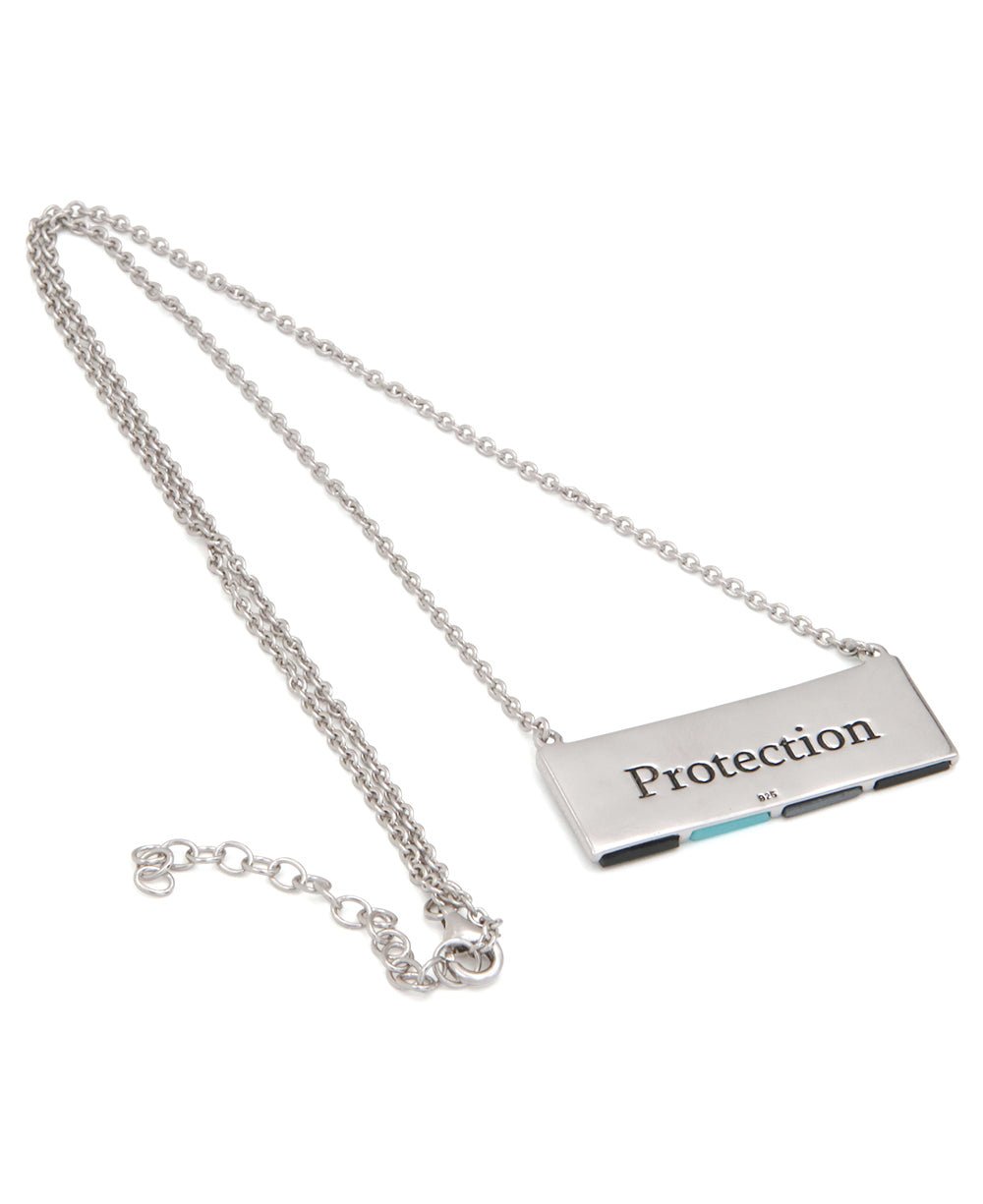 Hematite, Onyx, and Turquoise Protection Necklace、mySite、topwebapps