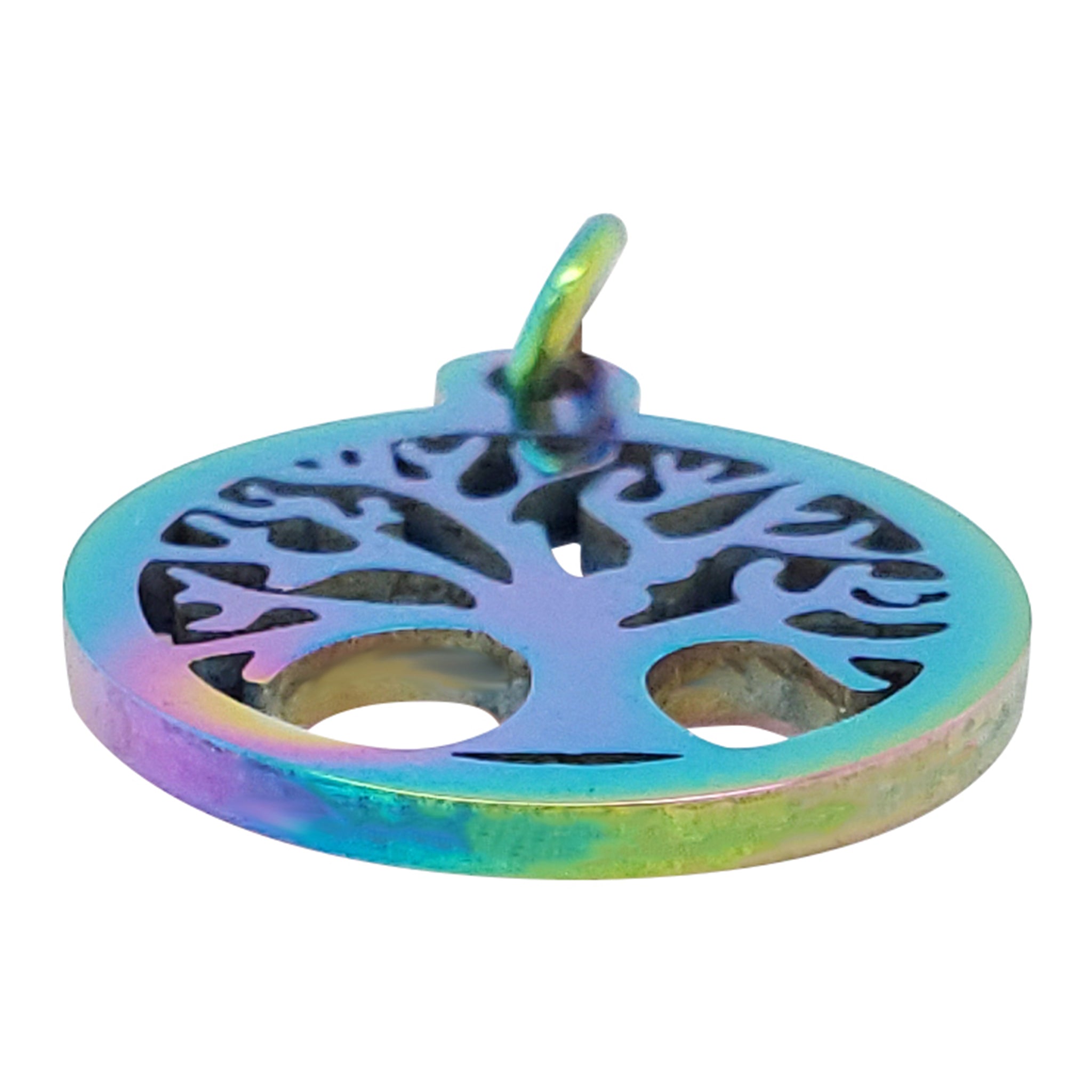 18K Gold PVD Coated Stainless Steel Tree of Life Charm / PDC9011、mySite、dreamappss