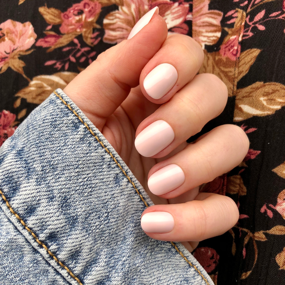 Brave Blush | Extra Short | Round - Tab Press-On、mySite、solidvoid