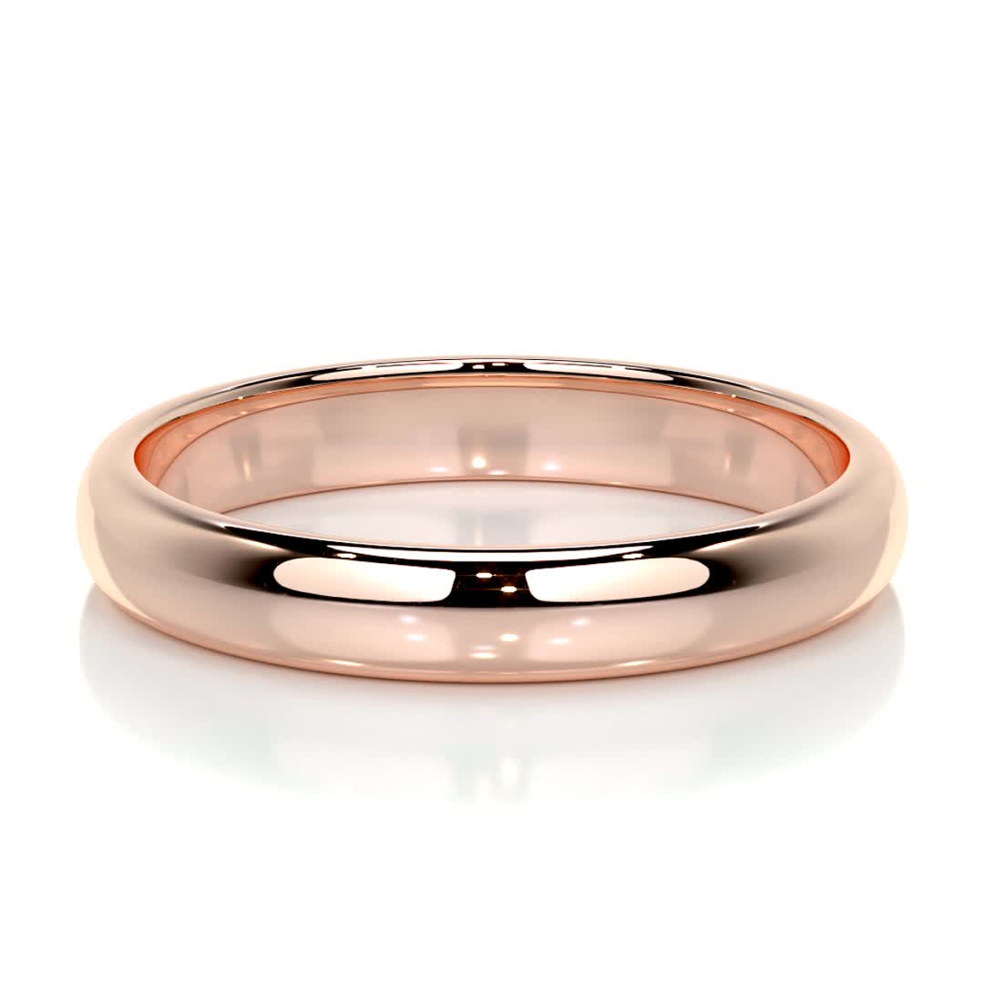 Chris Men's Wedding Band -14K Rose Gold、mySite、hinf8tx79